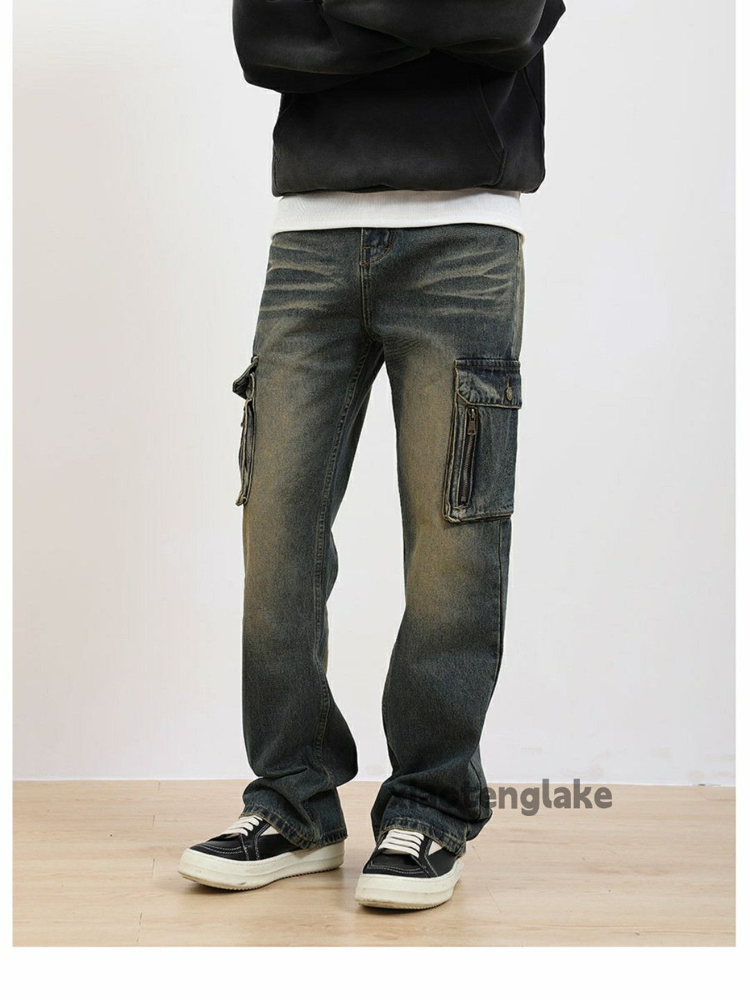Jean × Vintage washed faded skate hiphop outdoor sports cargo pants Size US 32 / EU 48 - 6 Thumbnail
