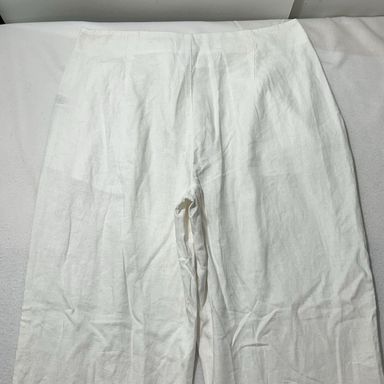 Other A New Day 8 High Rise Linen Blend Tapered Ankle Pants White Size 30" / US 8 / IT 44 - 9 Thumbnail