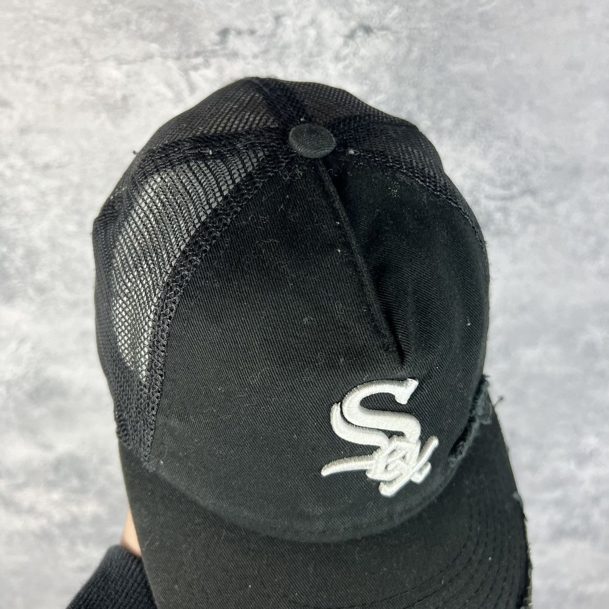 MLB Sox New Era Vintage Cap Men's Black One Size Size ONE SIZE - 6 Thumbnail