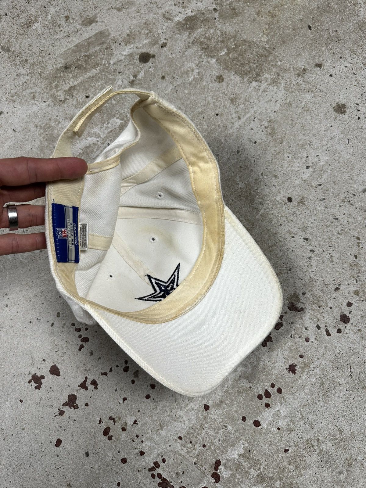 Reebok Vintage Y2K Reebok x NFL Dallas Cowboys White Hat Cap Size ONE SIZE - 12 Thumbnail