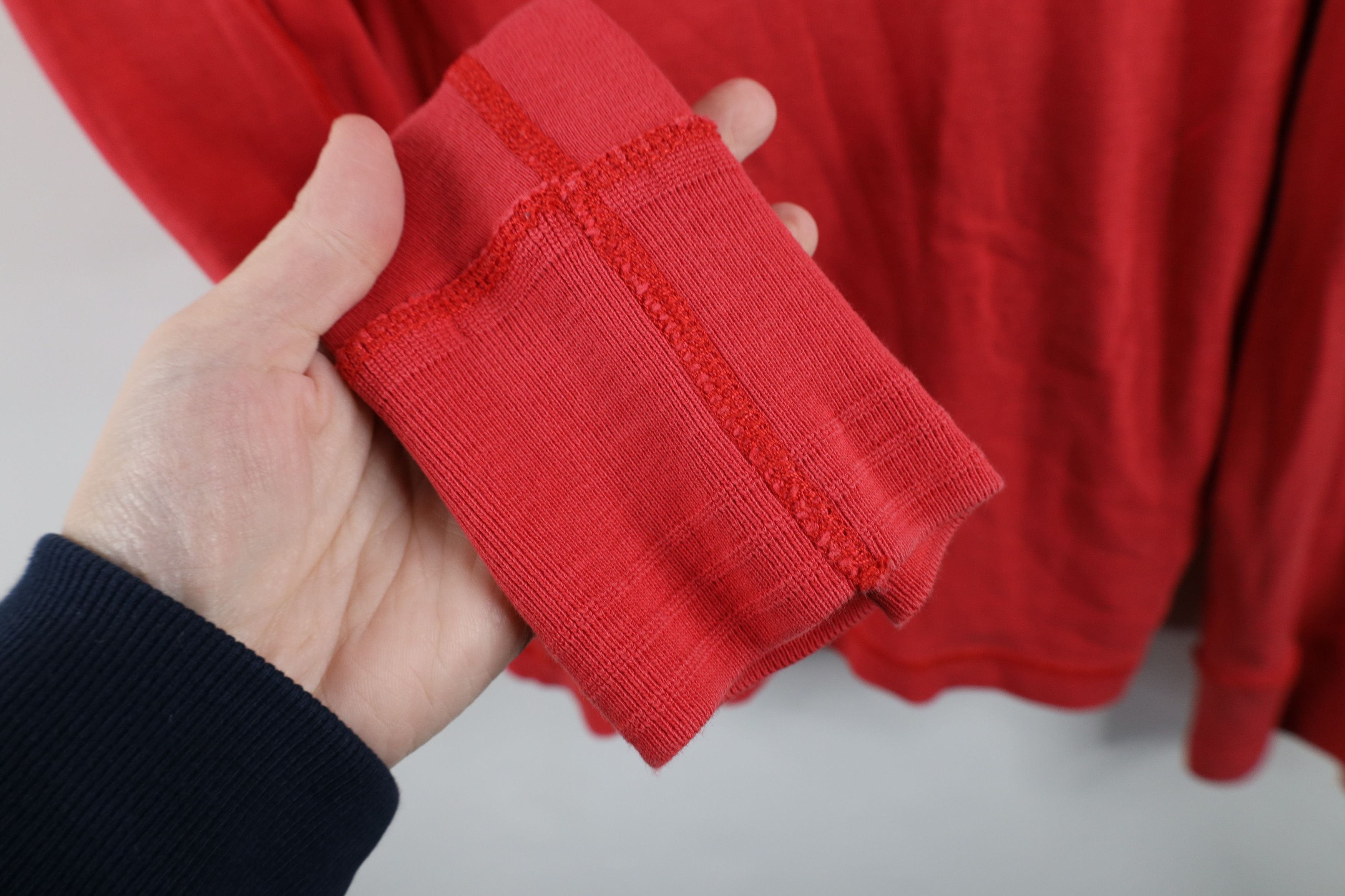 Ralph Lauren × Vintage Vintage 90s Ralph Lauren Ribbed Long Sleeve Henley T-Shirt Size US L / EU 52-54 / 3 - 8 Thumbnail