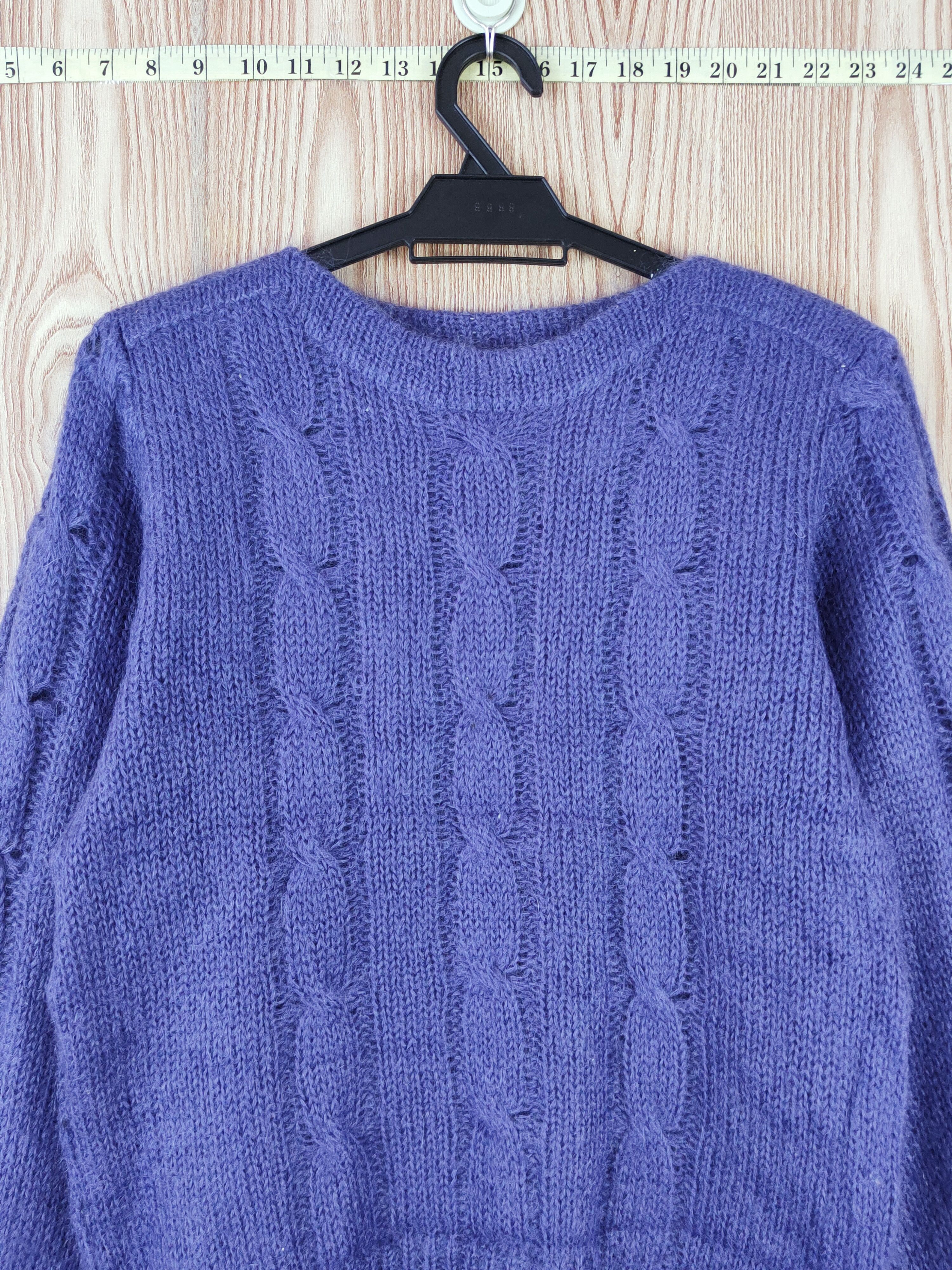 Japanese Brand Clibon Purple Knitwear Sweatshirts #W553 Size US M / EU 48-50 / 2 - 2 Thumbnail