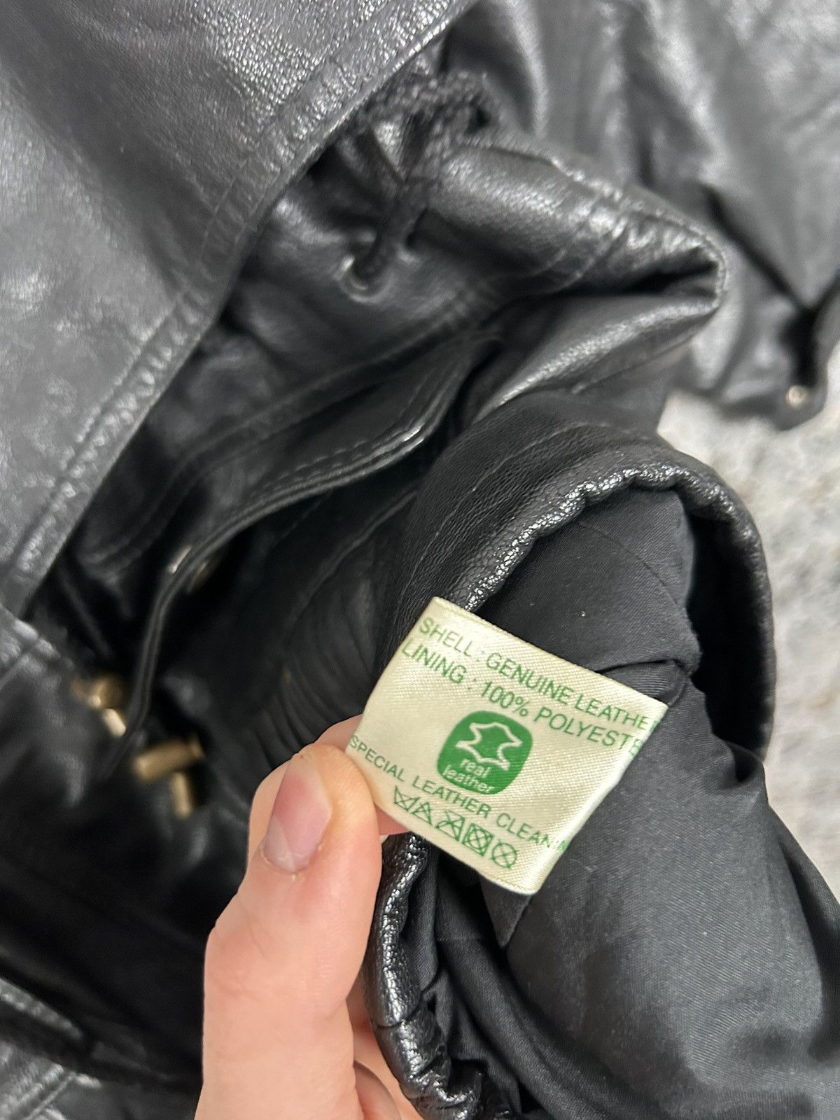 Other Vintage Archival Genuine Leather Jacket Black Grunge Rare Size US L / EU 52-54 / 3 - 7 Thumbnail