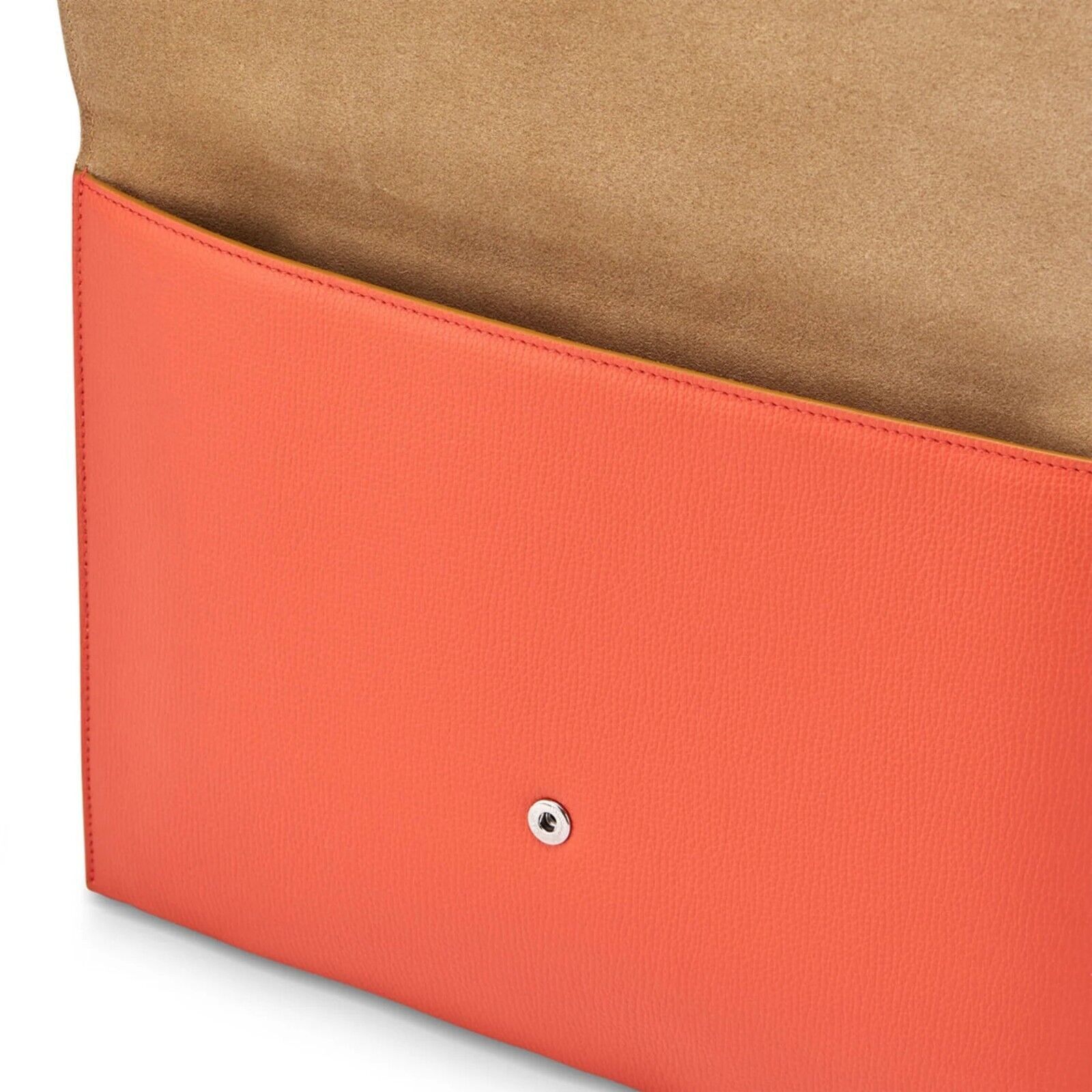 Salvatore Ferragamo Ferragamo Women's Gancini Leather Clutch Wristlet Orange Size ONE SIZE - 6 Thumbnail