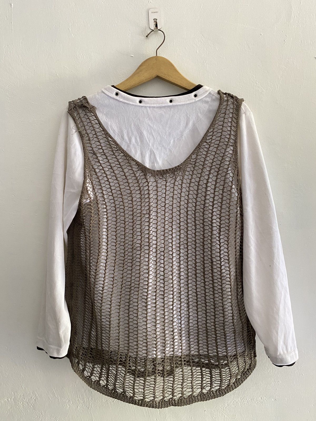 Hysteric Glamour × If Six Was Nine × Japanese Brand Japanese fishnet knit vest cdg style Size US M / EU 48-50 / 2 - 6 Thumbnail
