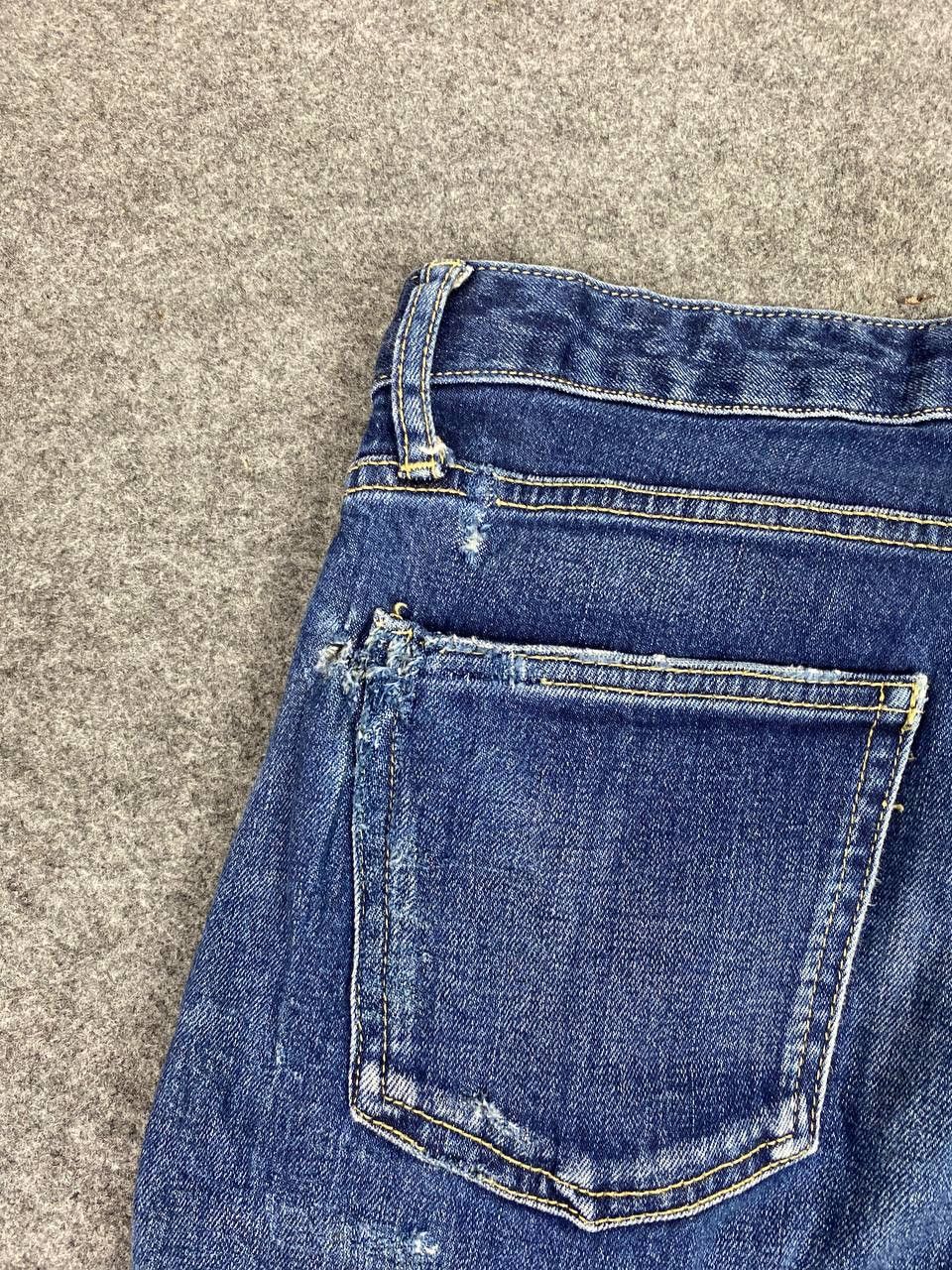 Japanese Brand ships japanese brands selvedge denim slightly distressed Size US 31 - 4 Thumbnail