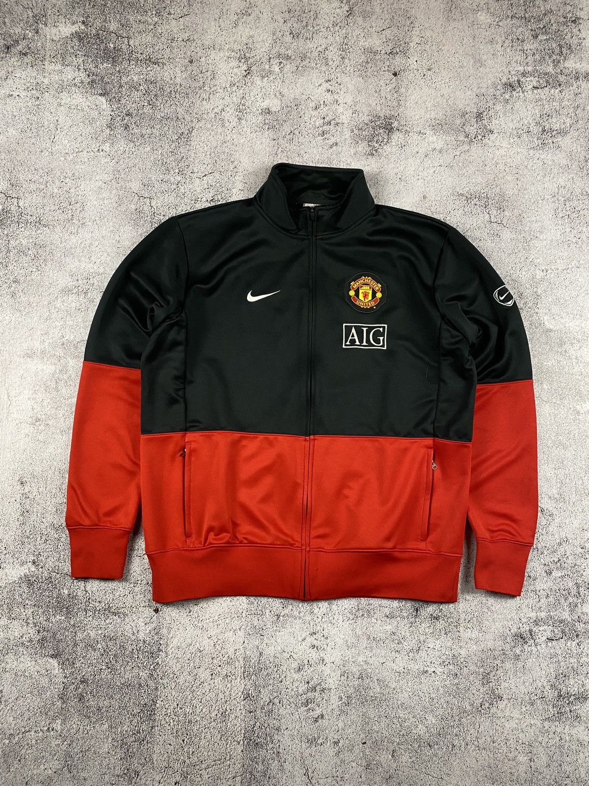 Nike Vintage 2000s Nike Manchester United Football Soccer jacket Size US XL / EU 56 / 4 - 1 Thumbnail