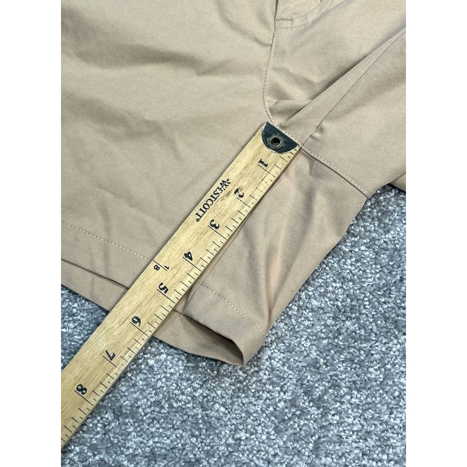 Jordan Brand Air Jordan Cargo Shorts Womens Small Beige Regular Fit Flight Jumpman Logo Shorts Size 28" / US 6 / IT 42 - 5 Thumbnail