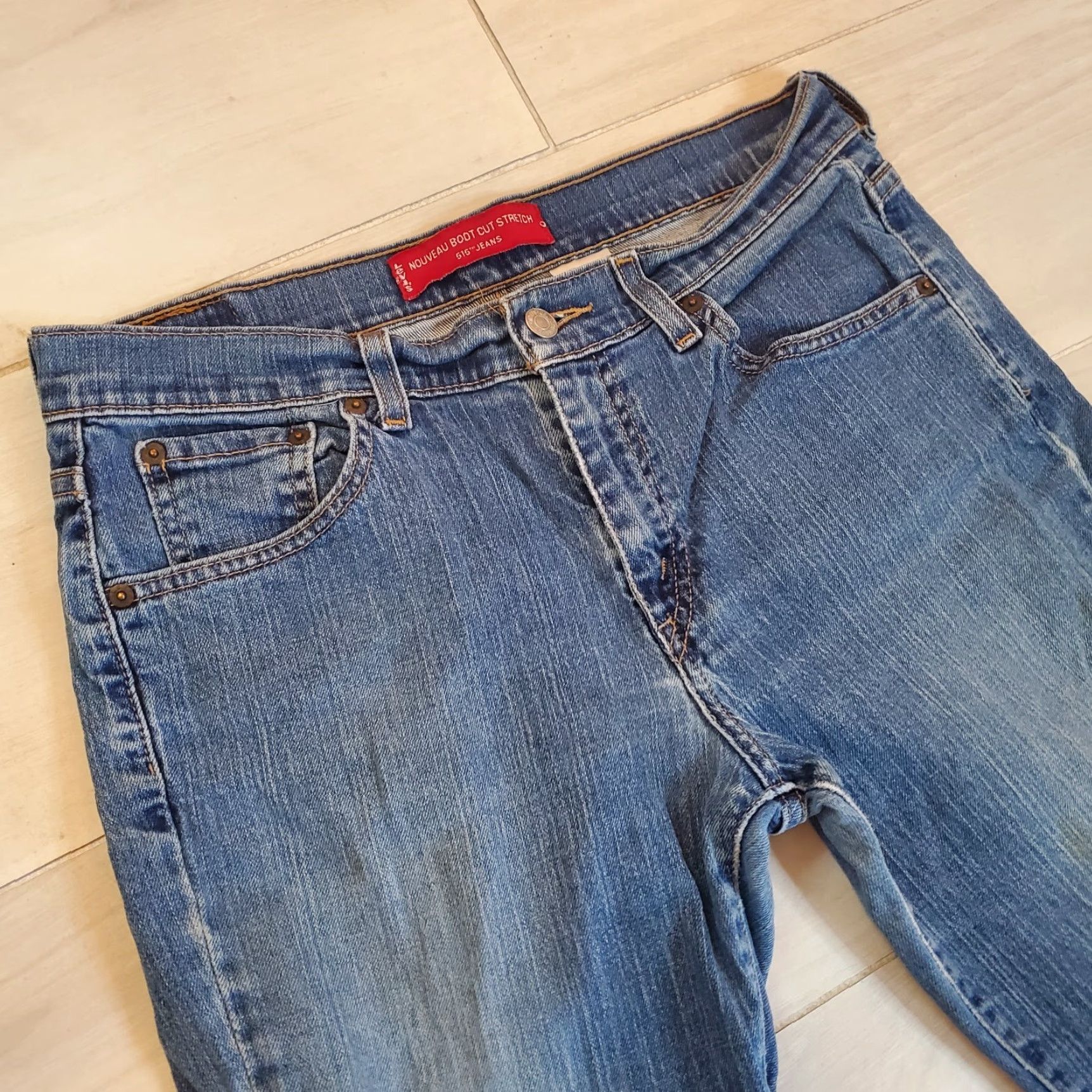 Levi's VTG Levi's Nouveau Boot Cut 515 Blue Jeans Medium Wash Low Rise 10s Women Jeans 5-Pocket Denim 29in Inseam Y2K 90s Logo Blue Size 32" / US 10 / IT 46 - 4 Thumbnail