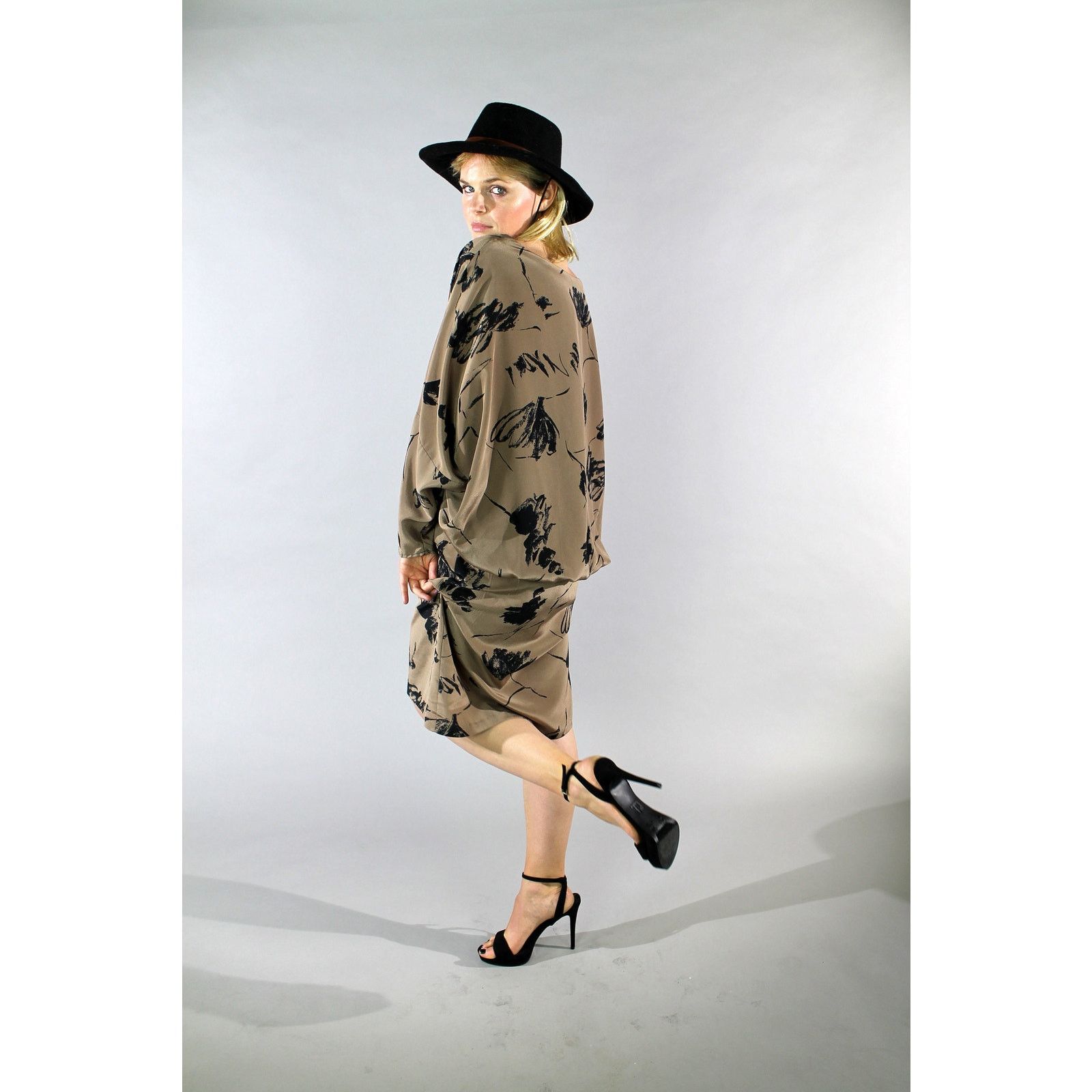 Other 80s Shift Dress VinTAGe DOLMAN BOHO Midi Shift Dress OS Size L / US 10 / IT 46 - 1 Thumbnail