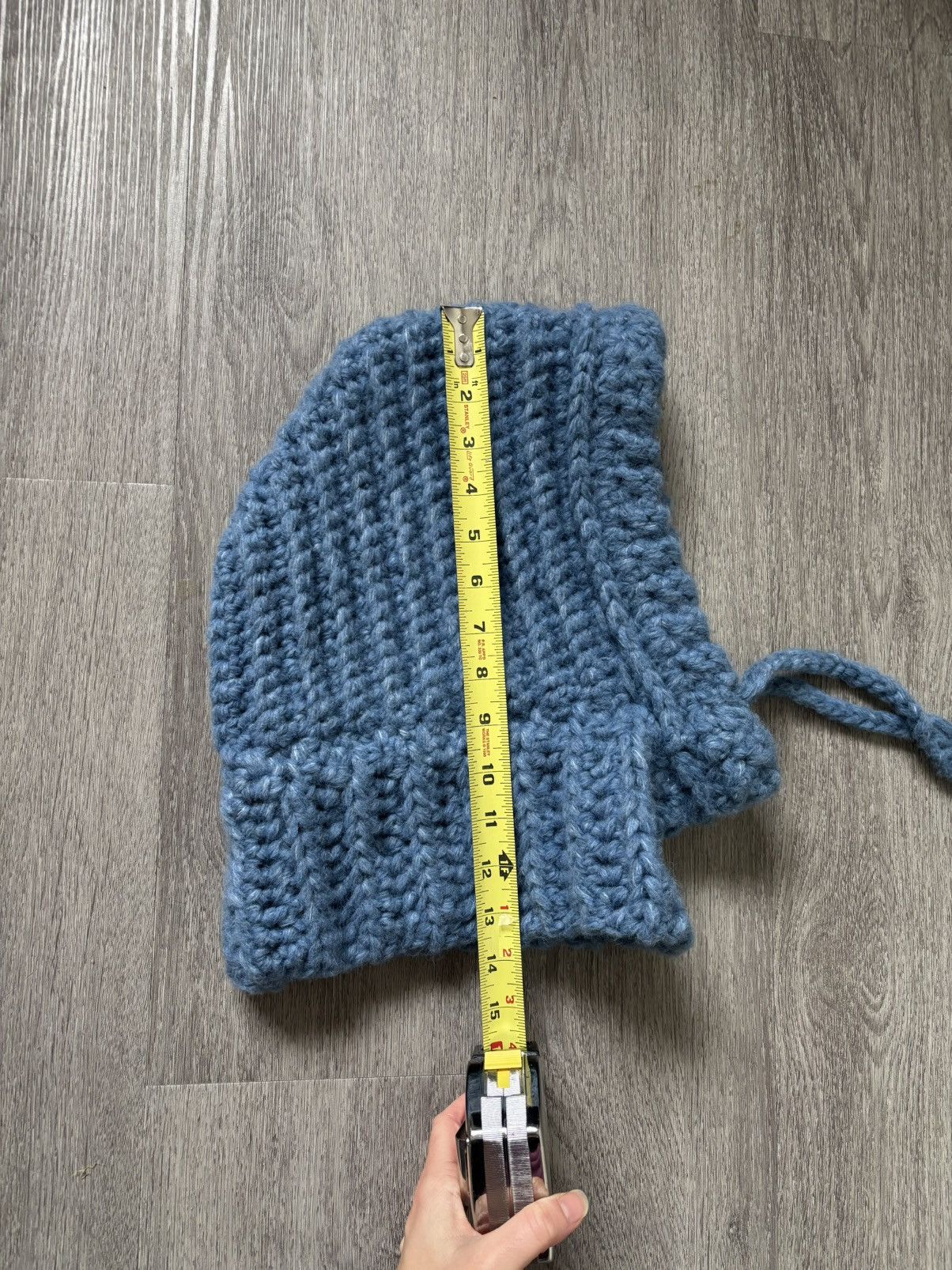 Handmade Blue Crochet Balaclava Size ONE SIZE - 4 Thumbnail