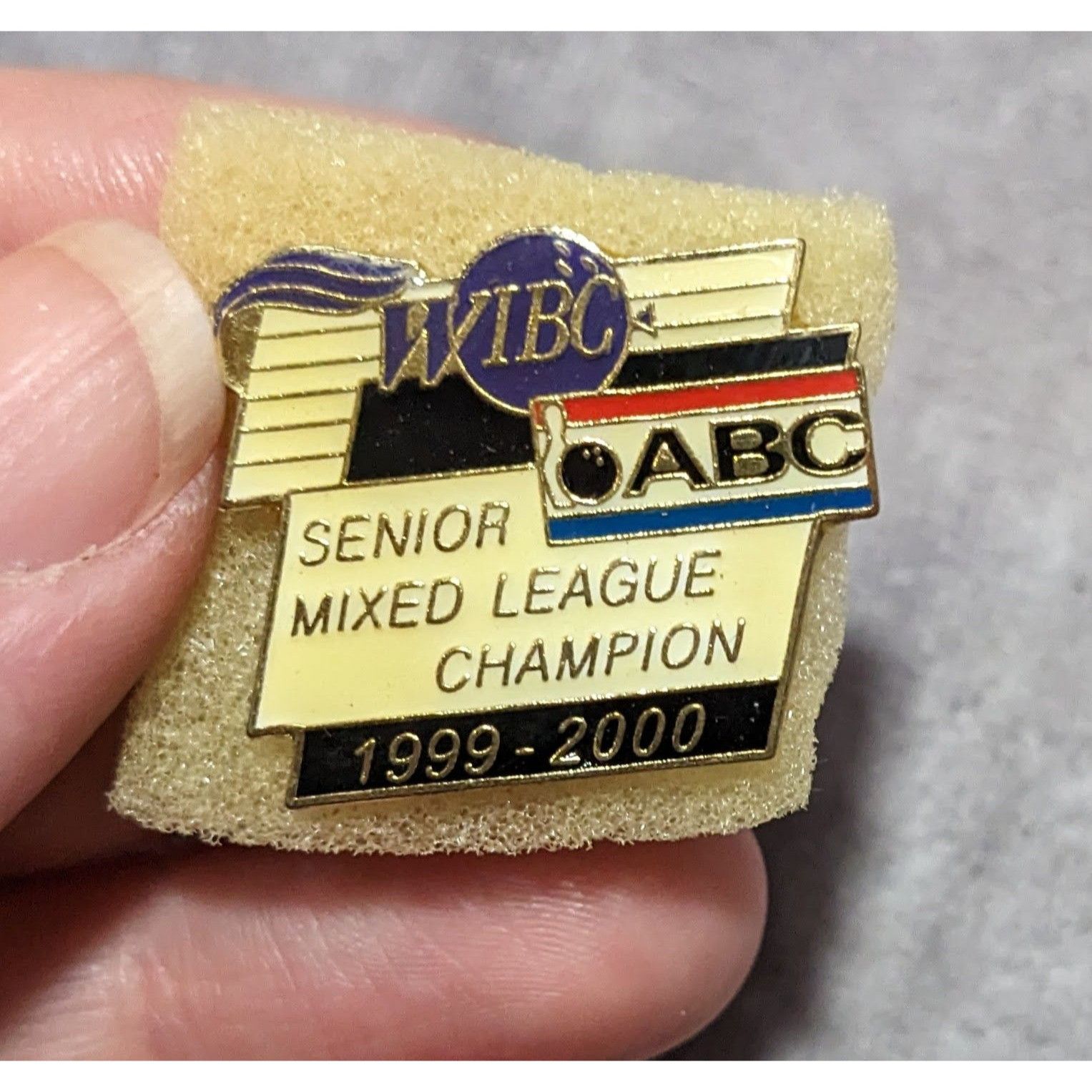 Other 1999-2000 WIBC ABC Senior Mixed League Champion Pin Size ONE SIZE - 5 Thumbnail