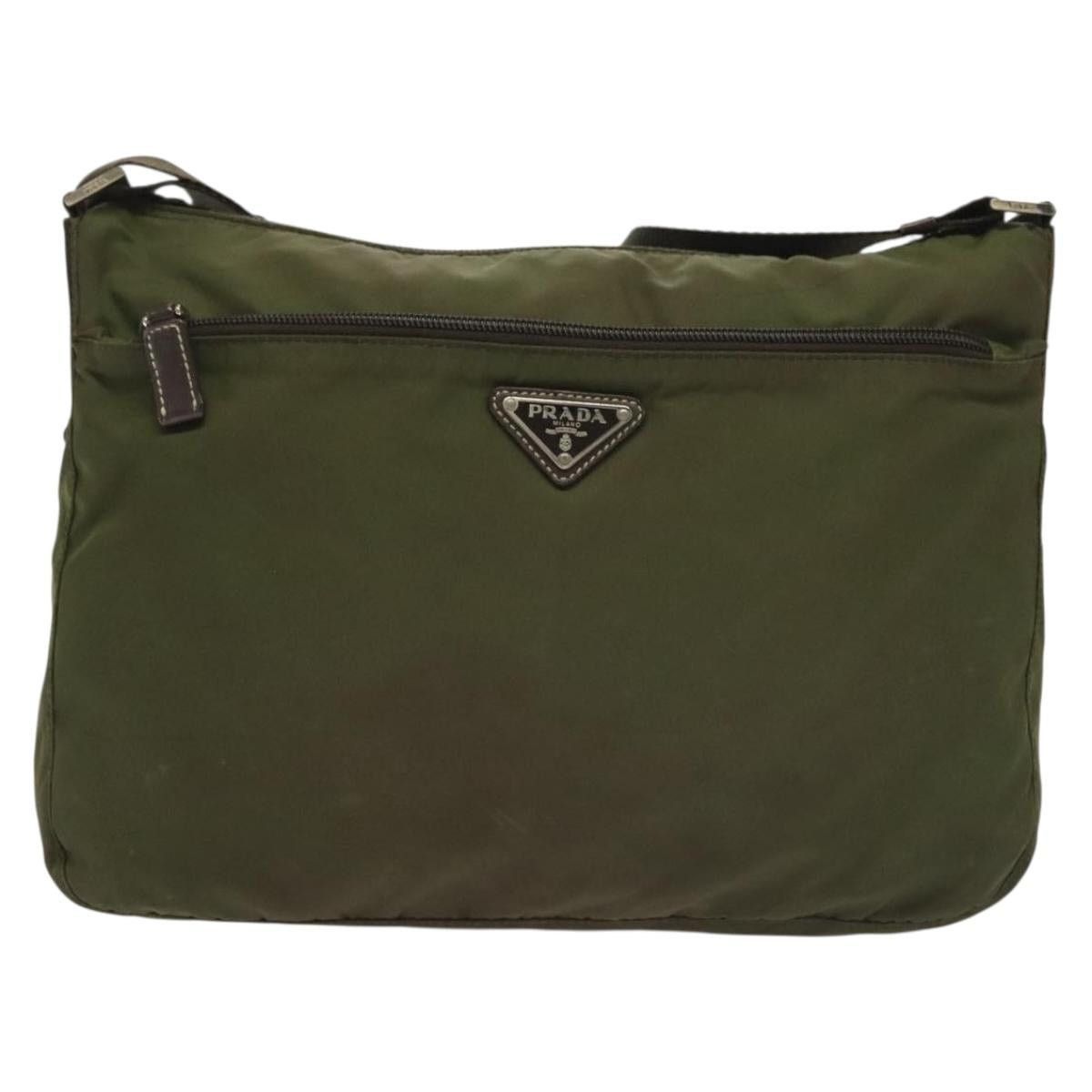 Prada PRADA Shoulder Bag Nylon Khaki Silver Size ONE SIZE - 2 Thumbnail