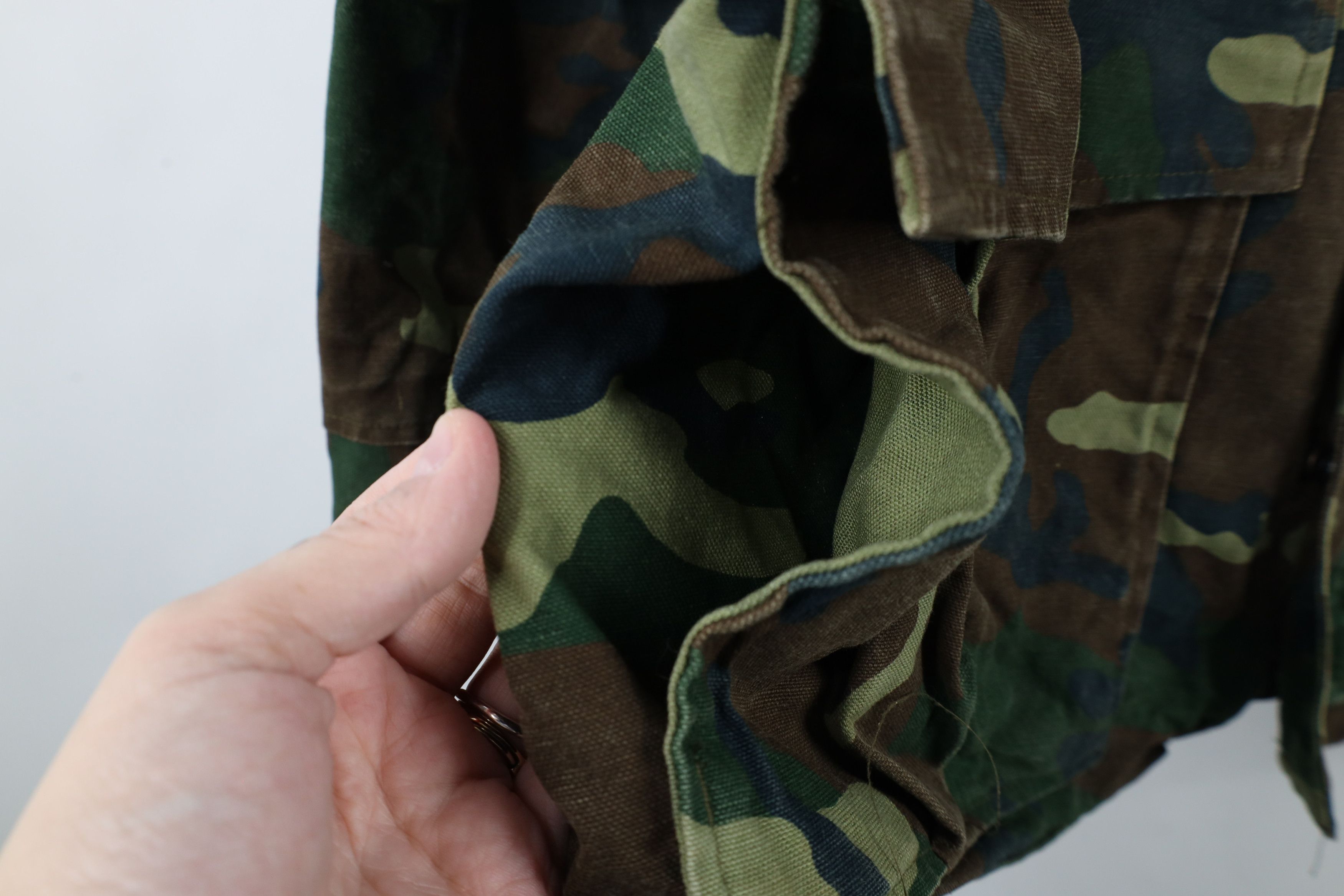 Vintage Vintage 80s 90s Streetwear Canvas Camouflage Hooded Jacket Size US L / EU 52-54 / 3 - 10 Thumbnail
