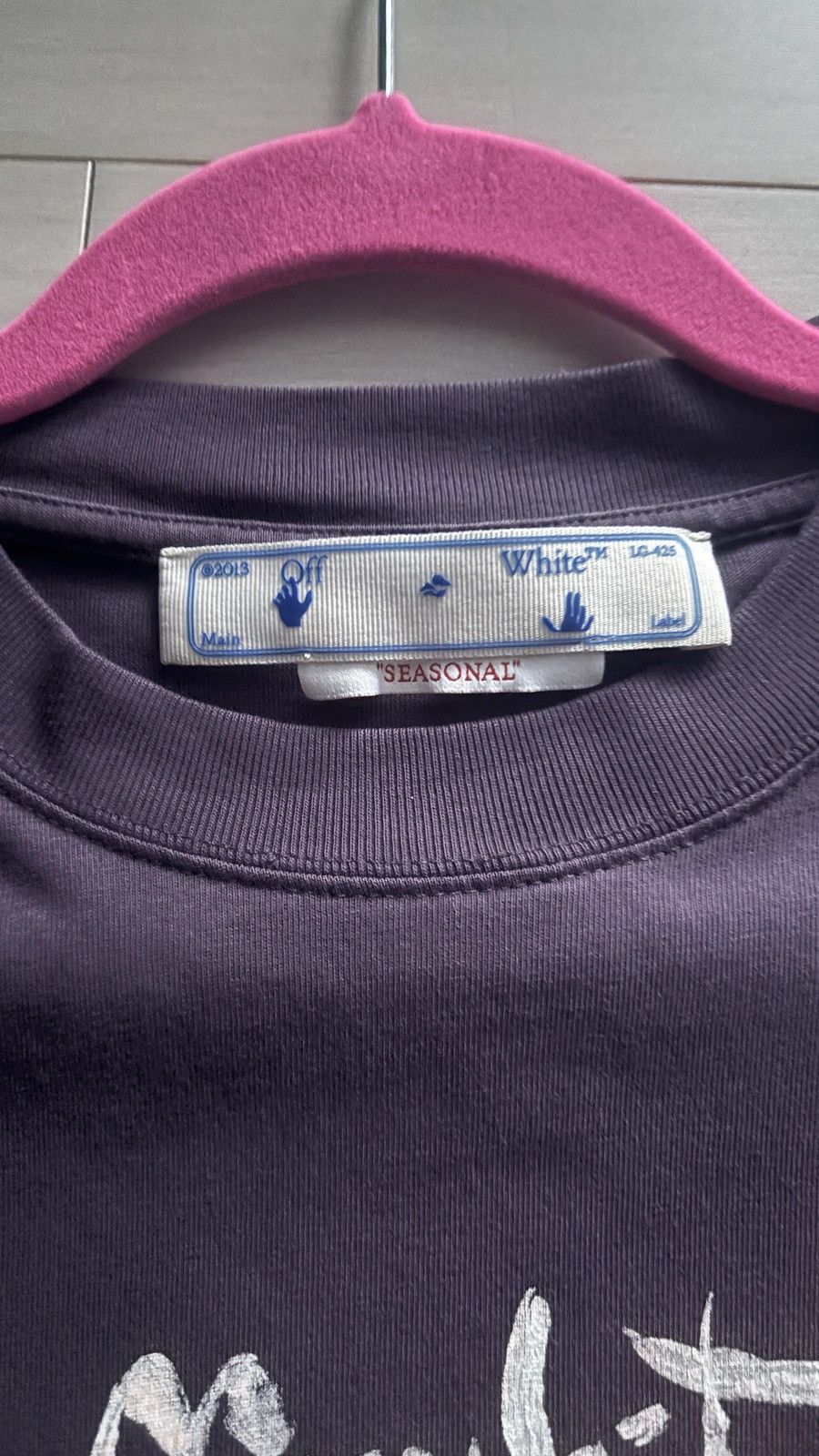 Off-White Off white purple paintbrush tee Size US S / EU 44-46 / 1 - 3 Thumbnail