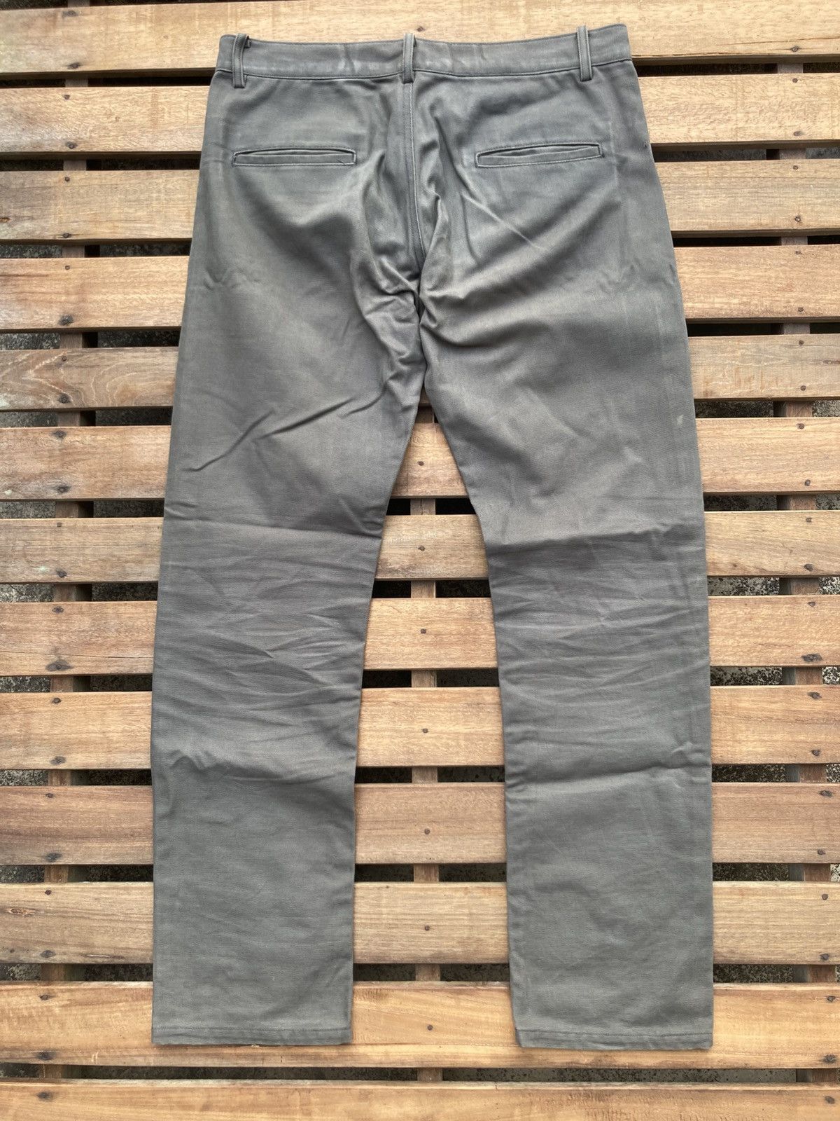 Yohji Yamamoto Y's Yohji Yamamoto Green/Grey Khaki Pockets Casual Pants Size US 31 - 3 Thumbnail