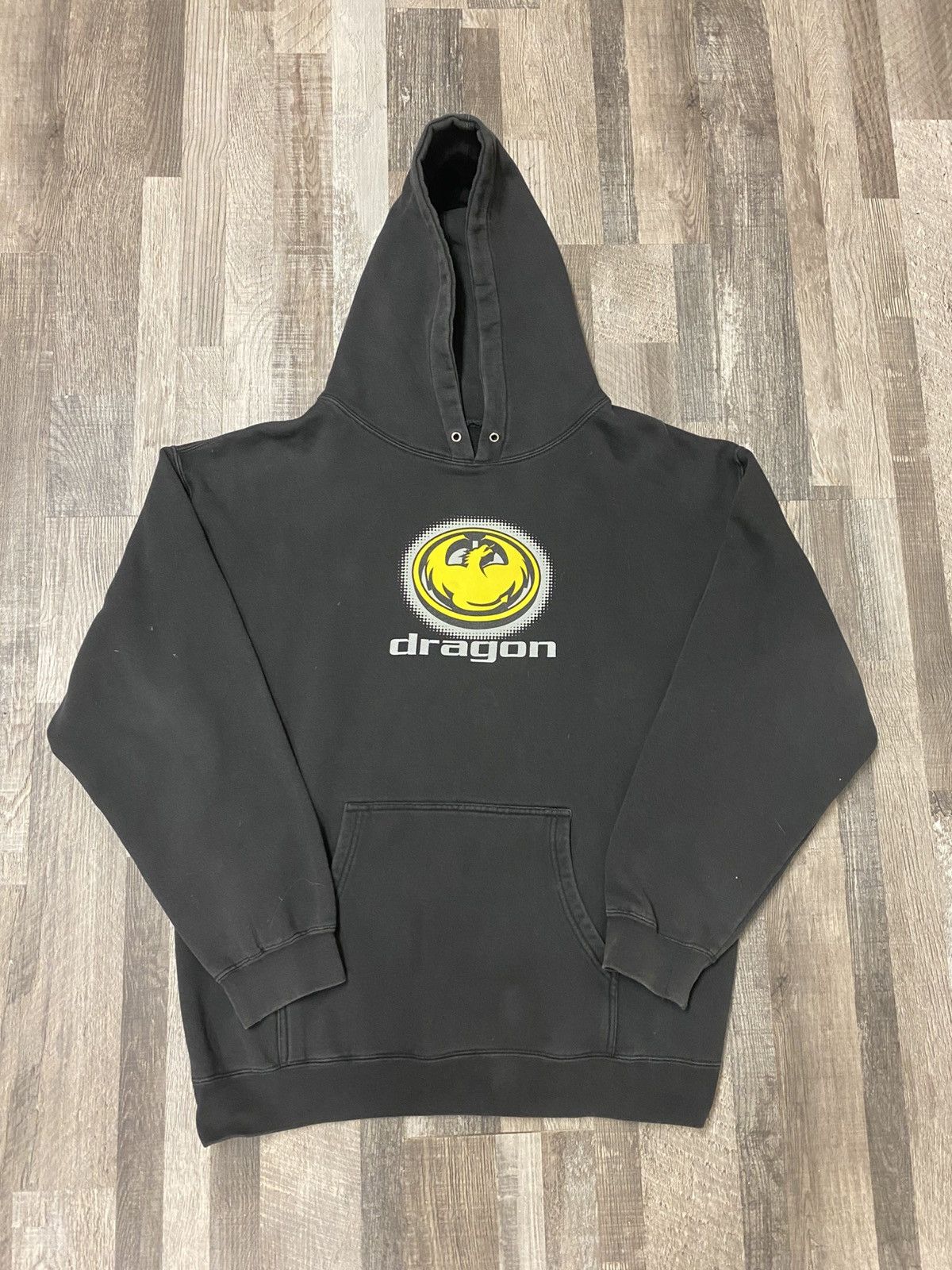 Vintage Vintage 90’s Dragon Logo Pullover Hoodie Sweatshirt Y2K Size US L / EU 52-54 / 3 - 1 Thumbnail