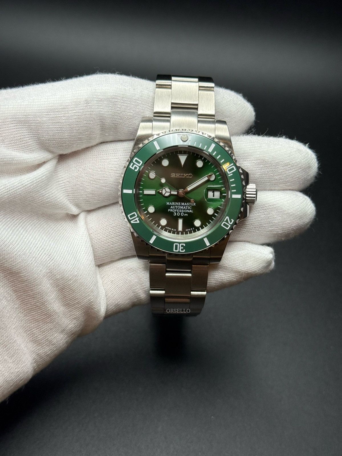 Seiko Seiko mod watch submariner hulk 40mm Size ONE SIZE - 1 Thumbnail