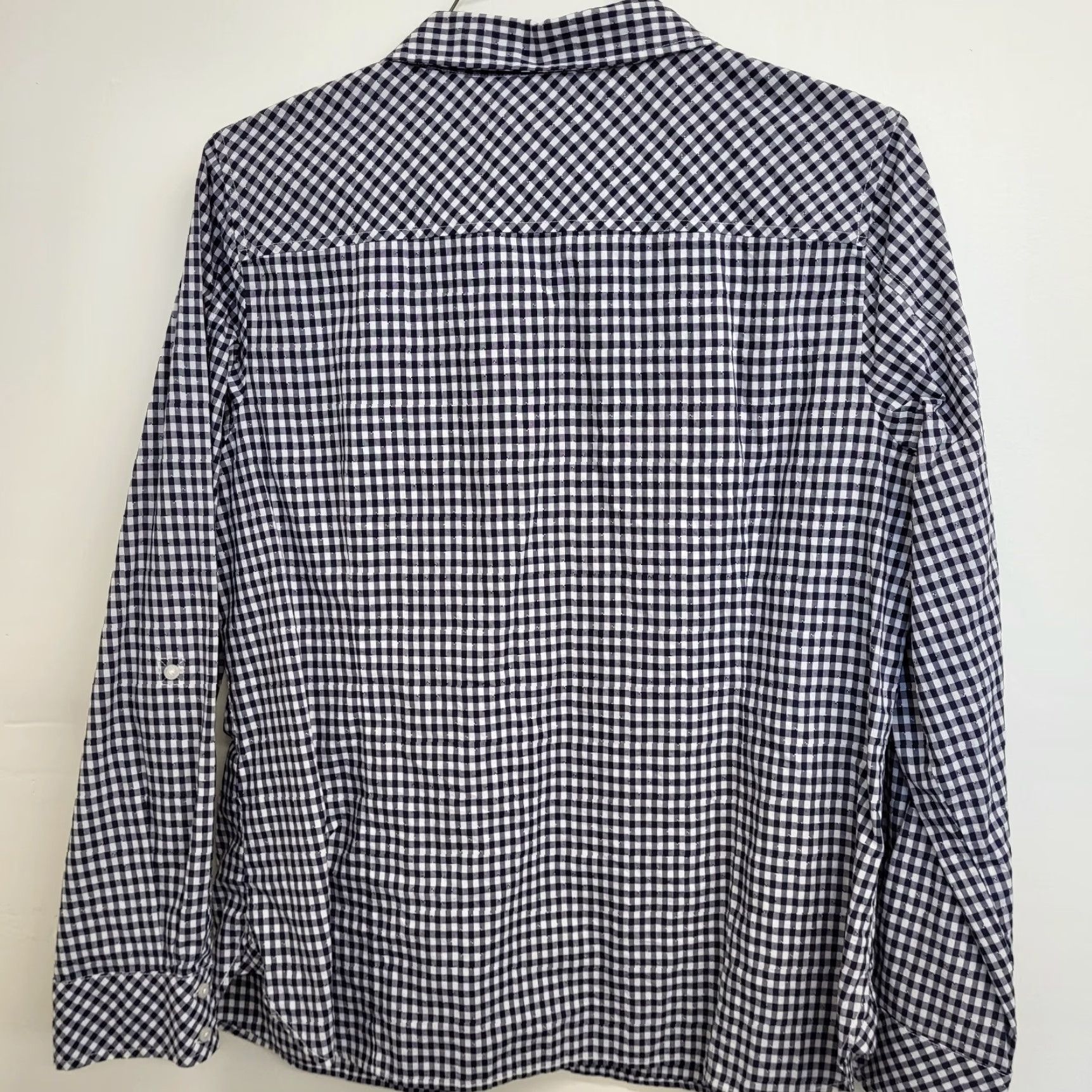 Tommy Hilfiger Tommy Hilfiger Shirt Women's Size XL Gingham Check Button Down Long Sleeve Blue Size XL / US 12-14 / IT 48-50 - 4 Thumbnail