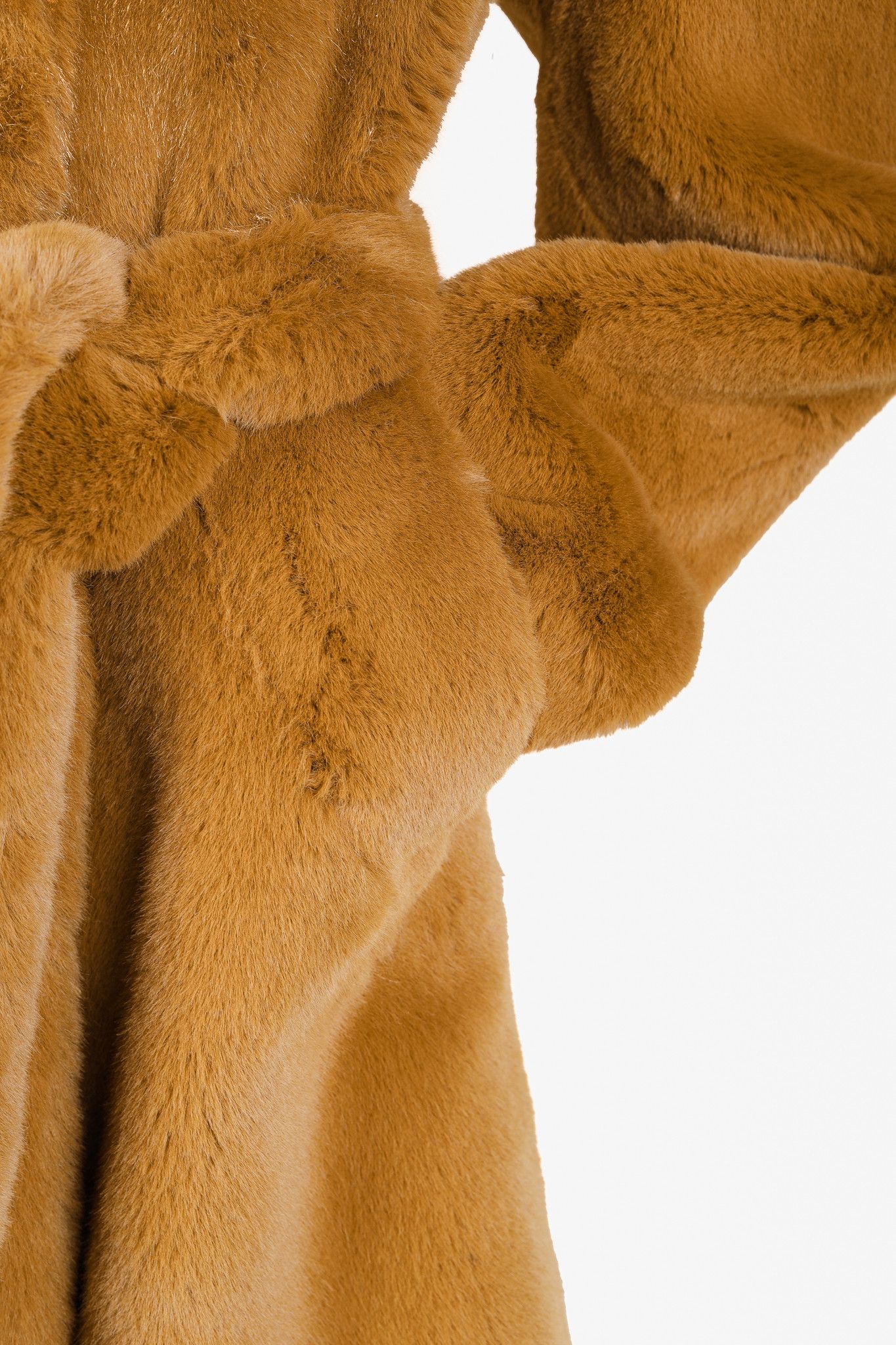 Rag & Bone Rag & Bone Bijou Camel Belted Faux Fur Coat Size S / US 4 / IT 40 - 7 Thumbnail
