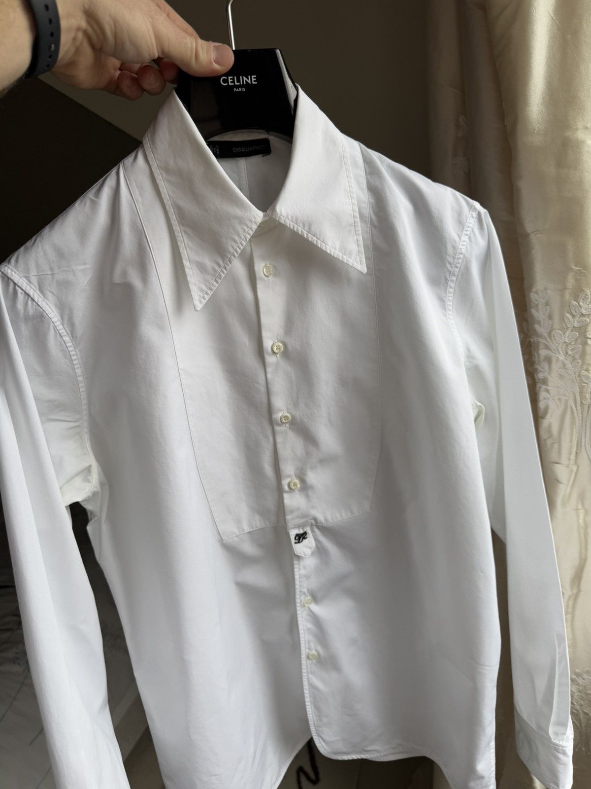 Dsquared2 FW13 Dsquared logo dinner dress shirt big collar rare 48 Size US M / EU 48-50 / 2 - 19 Thumbnail