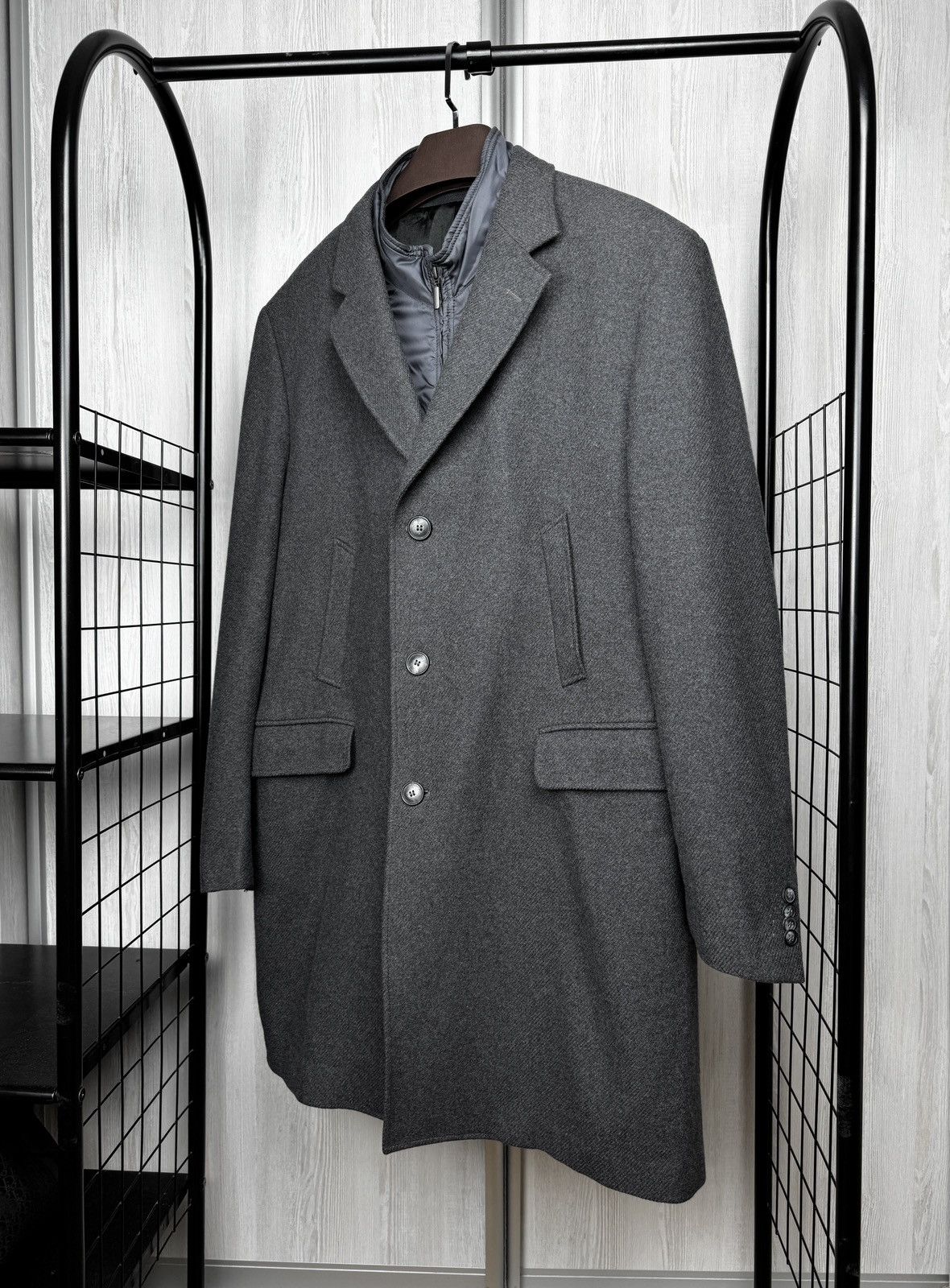 Ballantyne Ballantyne 100% Wool grey heavy coat with lining Italy made Size US XL / EU 56 / 4 - 5 Thumbnail