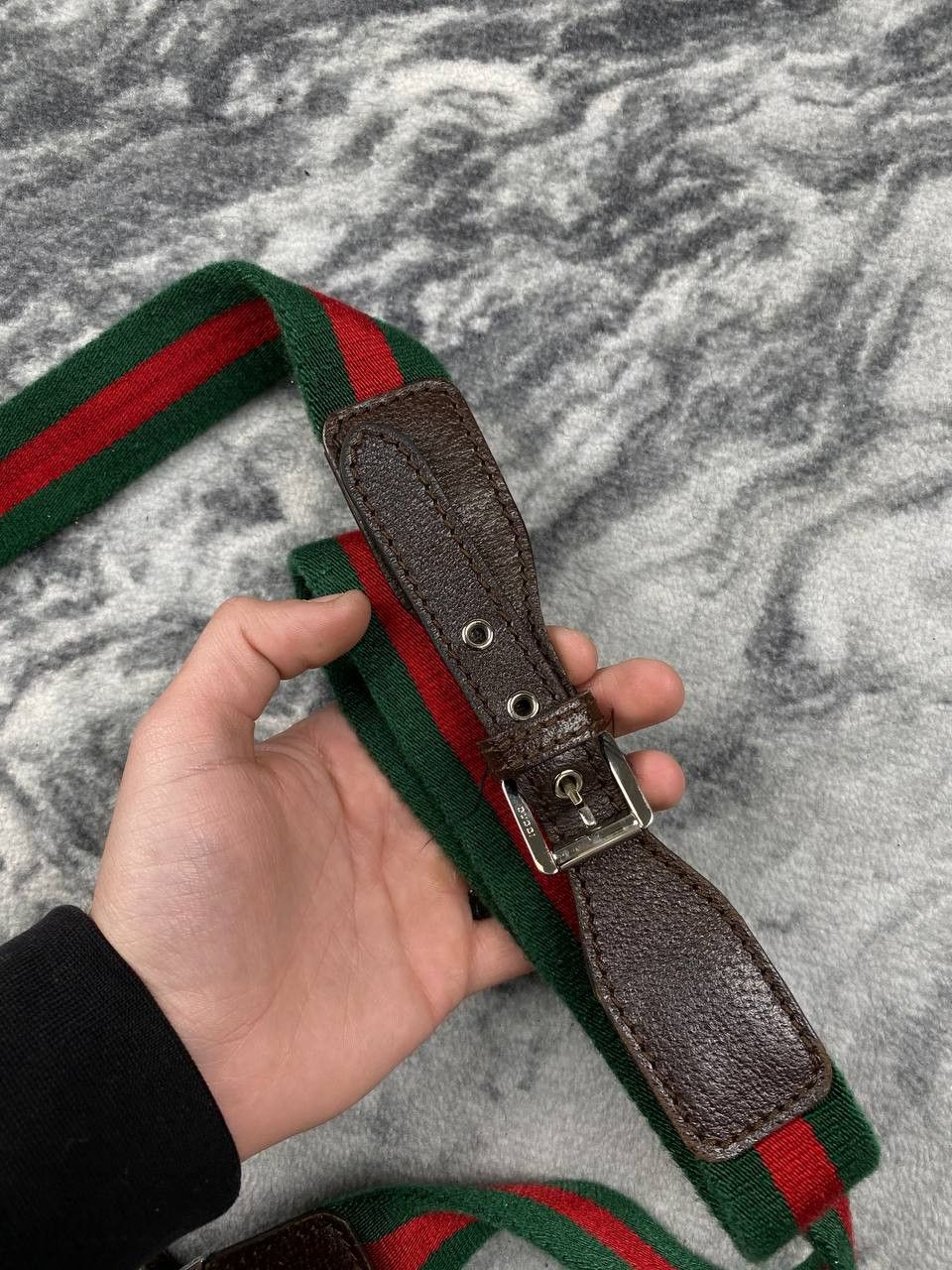 Gucci Gucci Monogram Fabric Shoulder Bag GG Men Beige Size ONE SIZE - 7 Thumbnail