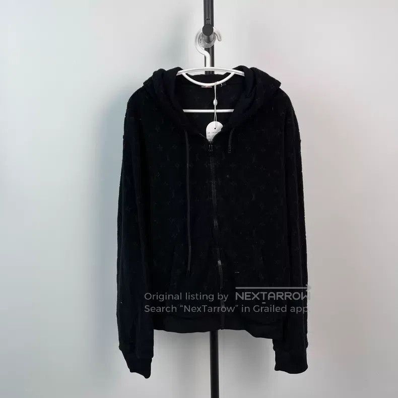 Louis Vuitton Louis Vuitton Solid Terry Brad hooded casual sweatshirt Size US M / EU 48-50 / 2 - 1 Thumbnail