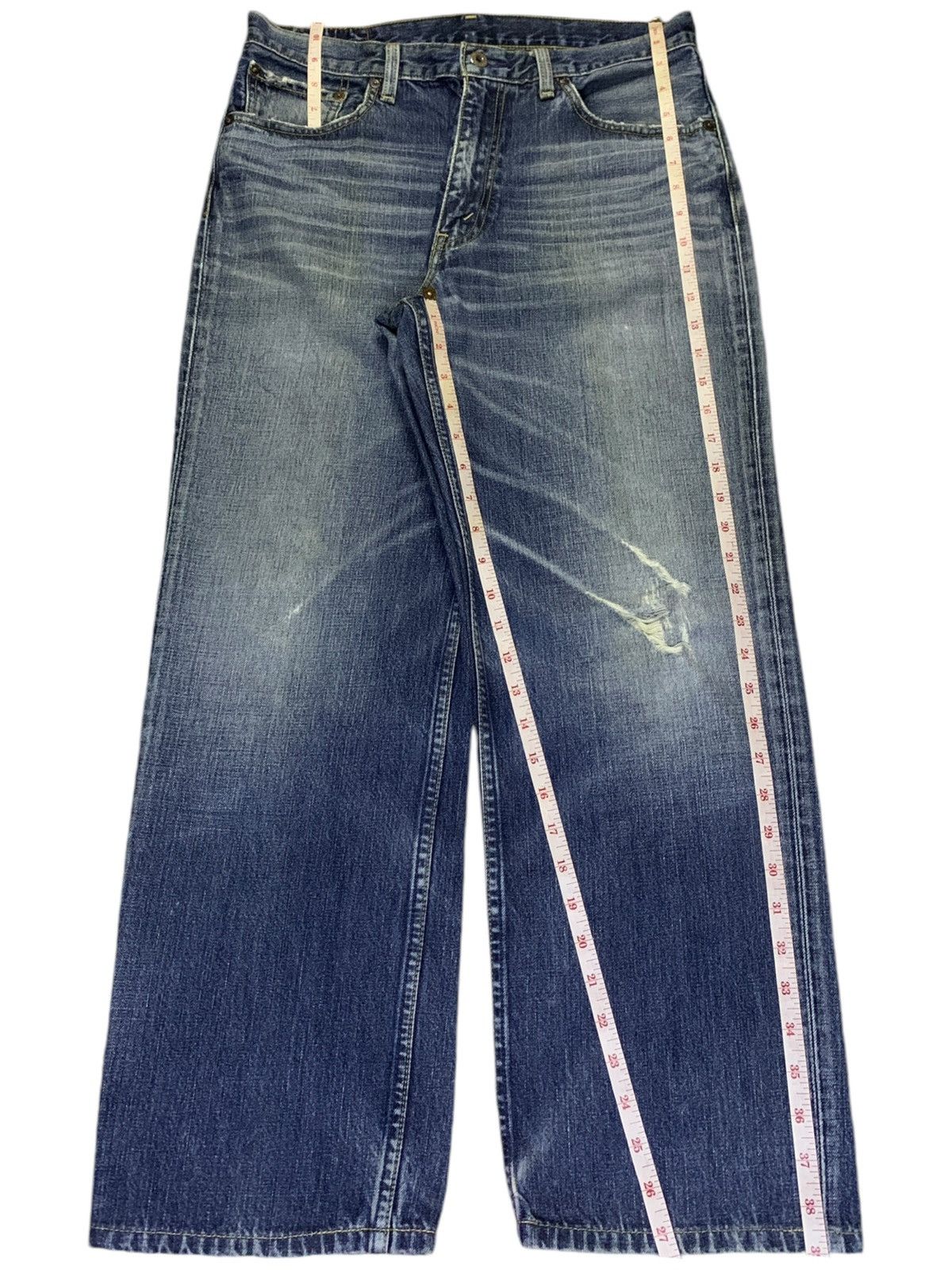 Levi's Vintage 90s Levis 502 Faded Wash Distressed Baggy Jeans Size US 32 / EU 48 - 13 Thumbnail
