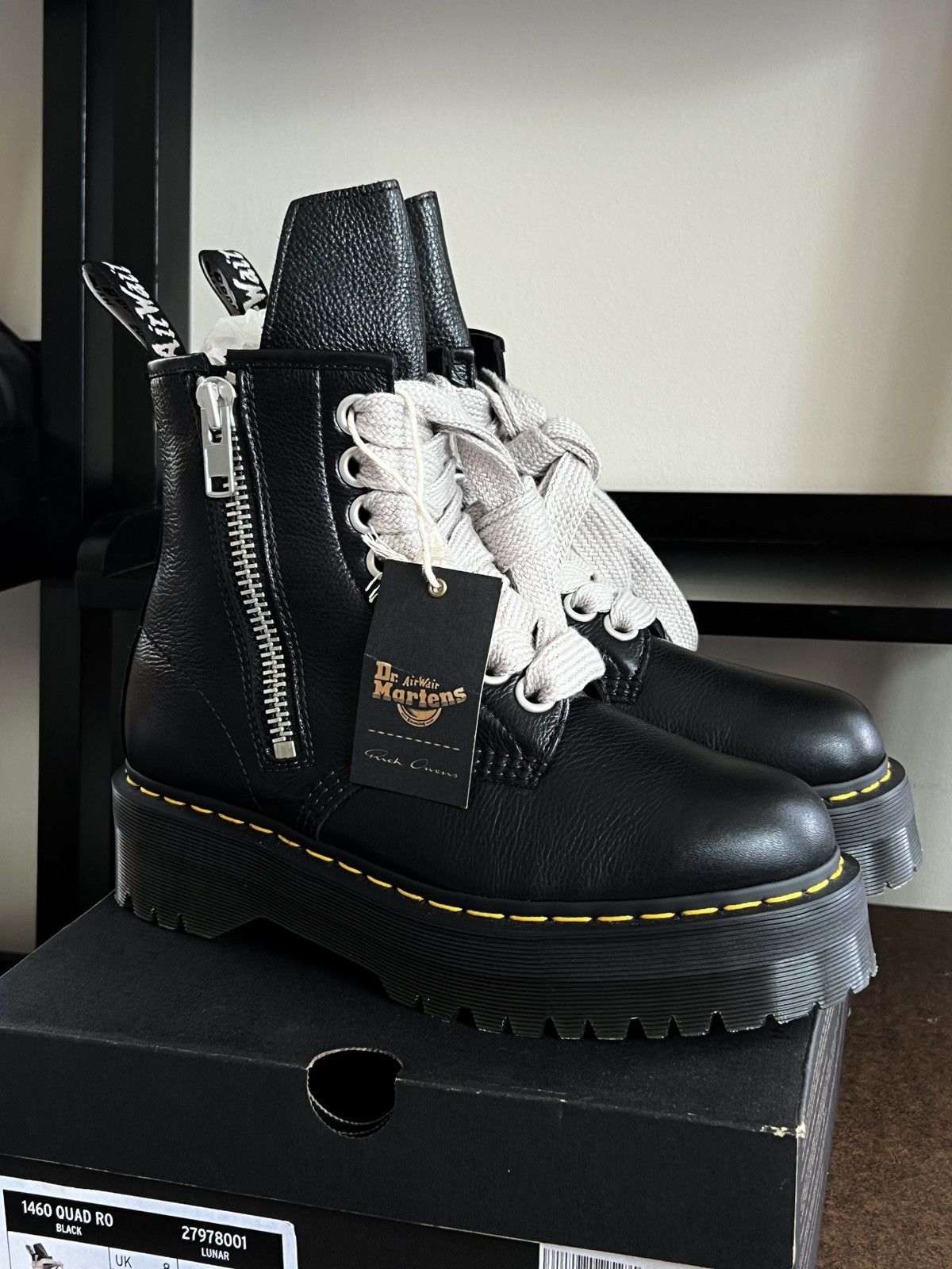Dr. Martens × Rick Owens Rick Owens x Dr. Martens Quad Sole Jumbo Lace Boot Size US 9 / EU 42 - 2 Thumbnail