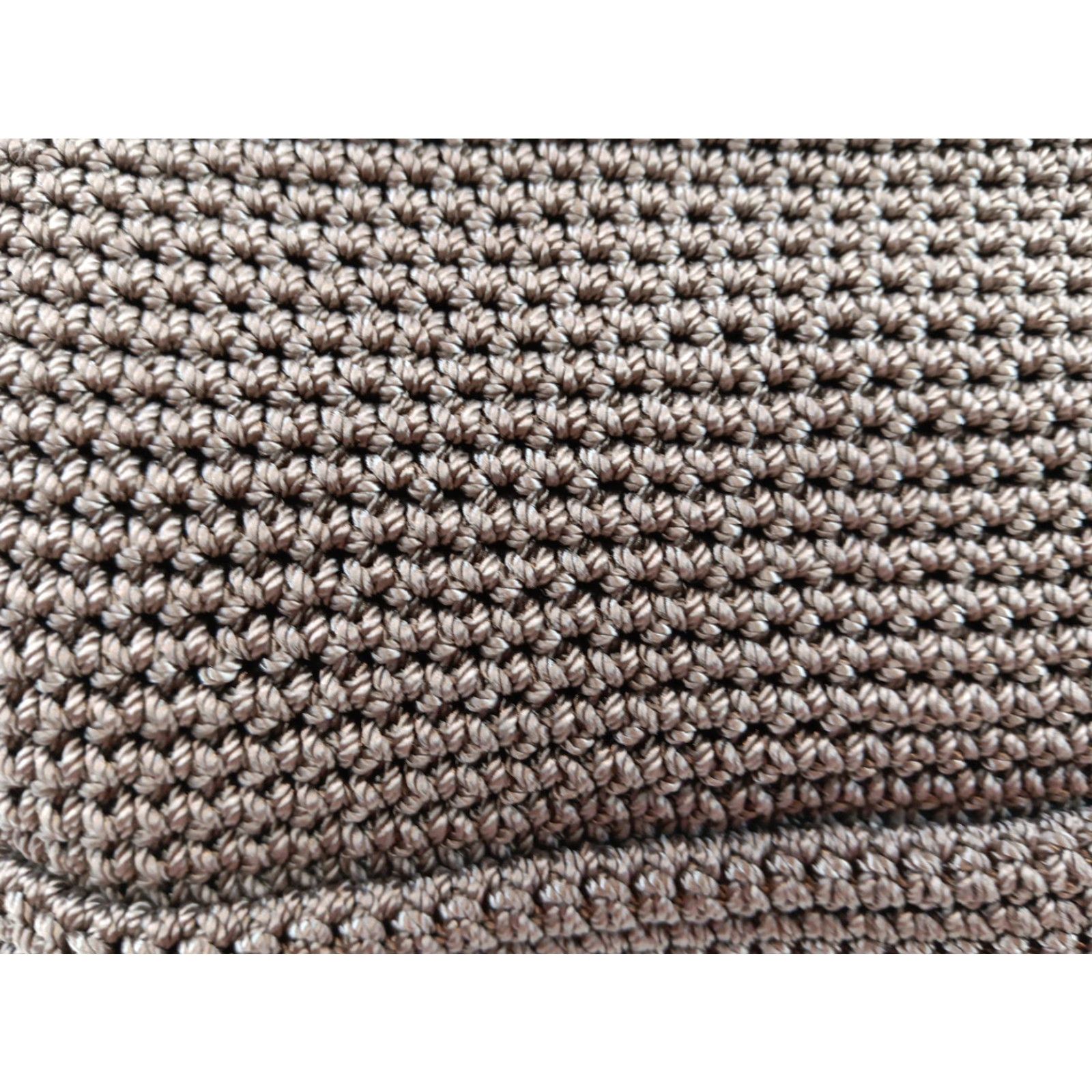 The Sak The Sak Crochet Crossbody Bag Dark Beige Top Zipper Exterior Pocket Charm Size L / US 10 / IT 46 - 7 Thumbnail