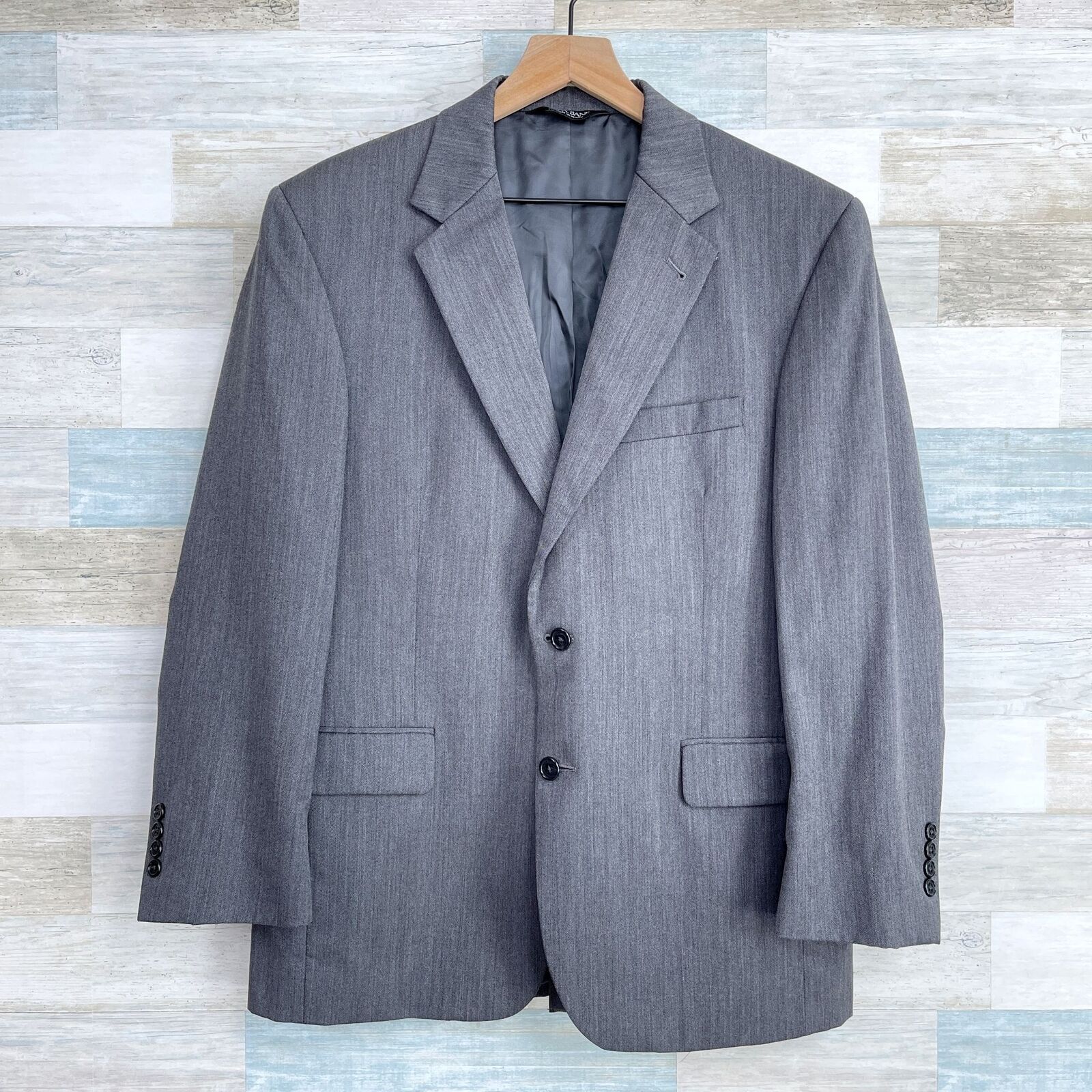 Jos. A. Bank Jos A Bank Signature Suit Gray Herringbone 40S Size 40S - 2 Thumbnail