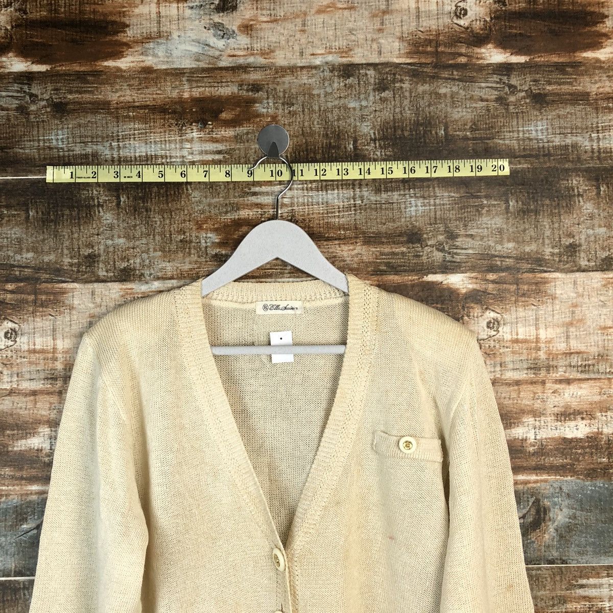 Homespun Knitwear Ellel Saison Brown Cardigan Knitwear #A1603 Size S / US 4 / IT 40 - 4 Thumbnail