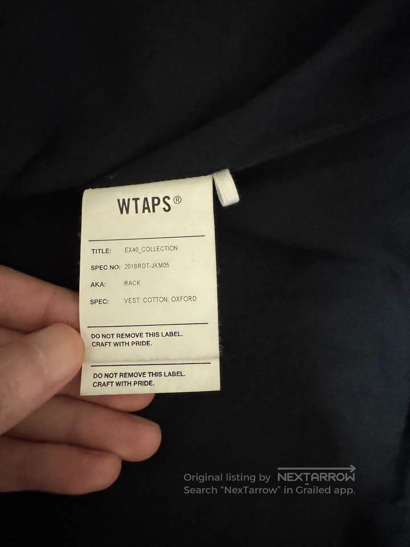 Wtaps WTAPS 20SS Military Rack Vest. Size US L / EU 52-54 / 3 - 5 Thumbnail