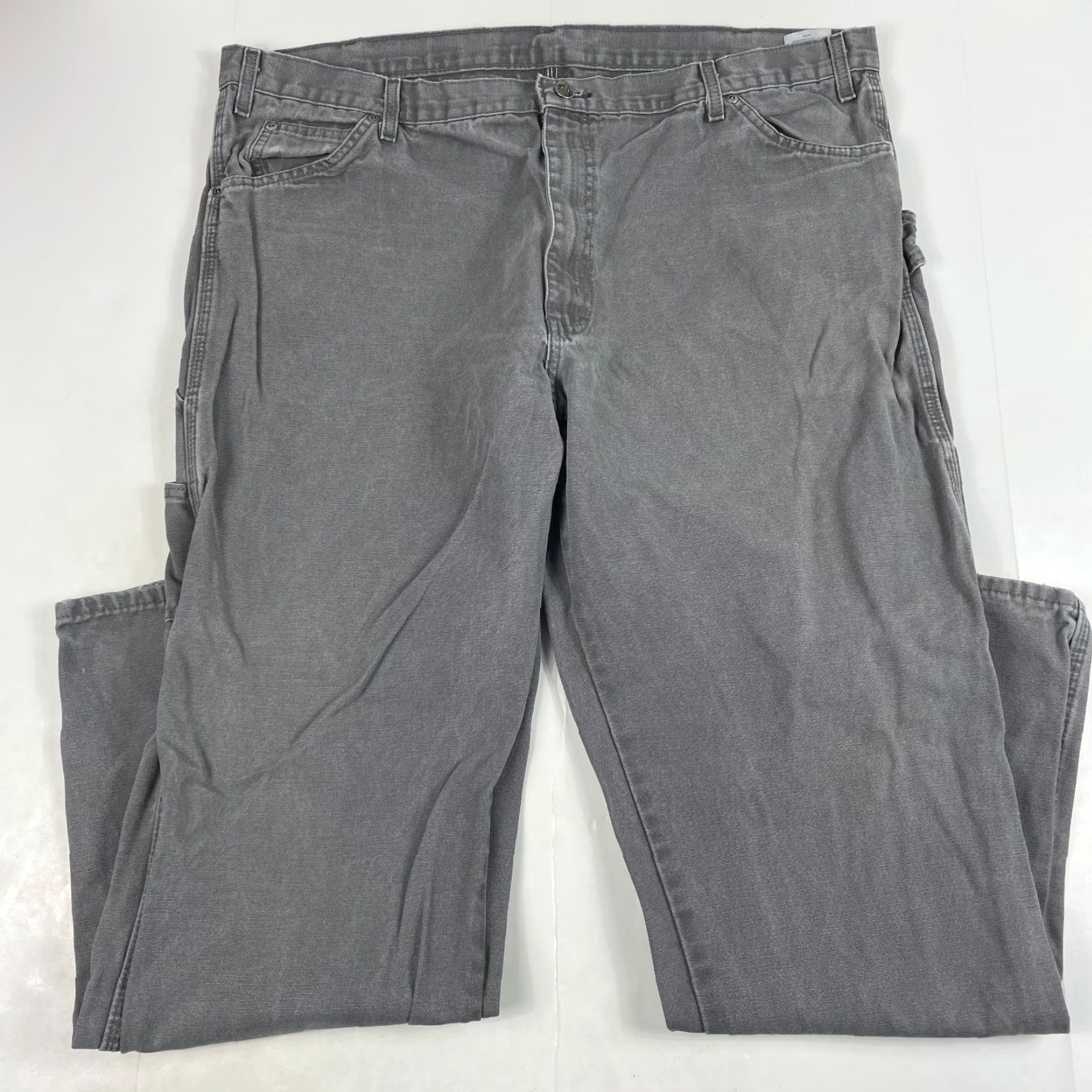 Dickies Dickies Pants Mens 42 x 32 Gray Canvas Carpenter Straight Leg Workwear Outdoors Mens Regular 42 in Gray Canvas Carpenter Straight Leg Dickies Pants Size US 42 / EU 58 - 2 Thumbnail
