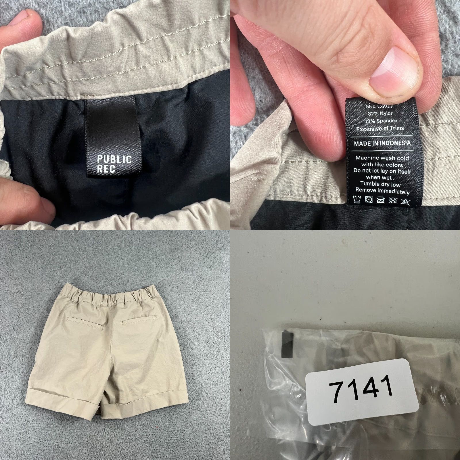 Vintage VINTAGE Public Rec Women's Khaki Shorts Size 26 Chino Quick Dry Spring Summer Casual Size 26" / US 2 / IT 38 - 8 Thumbnail