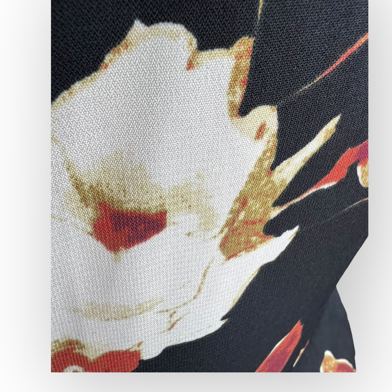 Nordstrom Yellow Star ModCloth Black A-Line Dress - Floral Retro Size M / US 6-8 / IT 42-44 - 7 Thumbnail