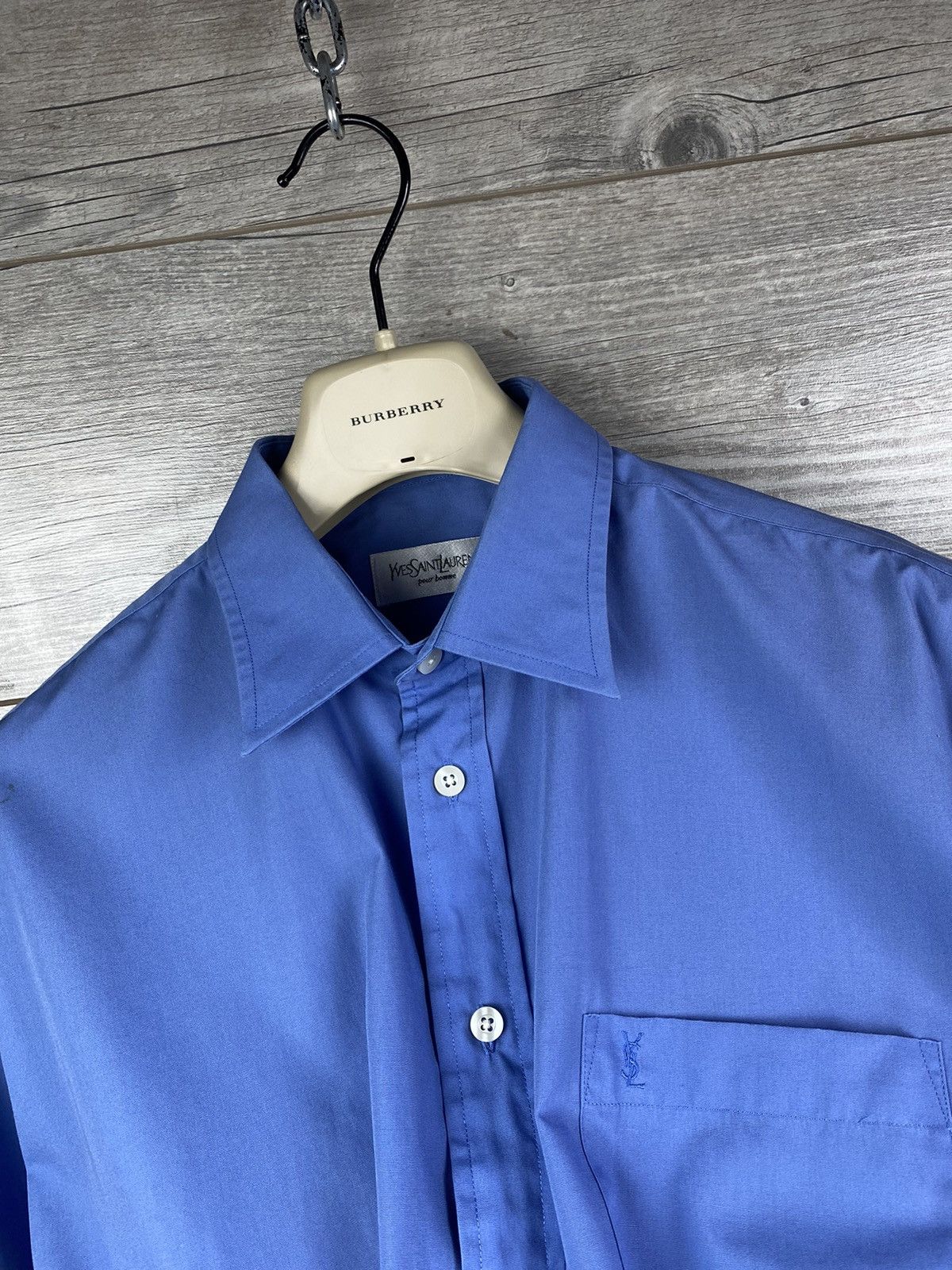 Vintage × Yves Saint Laurent Vintage Yves Saint Laurent 90s Shirt Button Up Long Sleeve Size US M / EU 48-50 / 2 - 14 Thumbnail