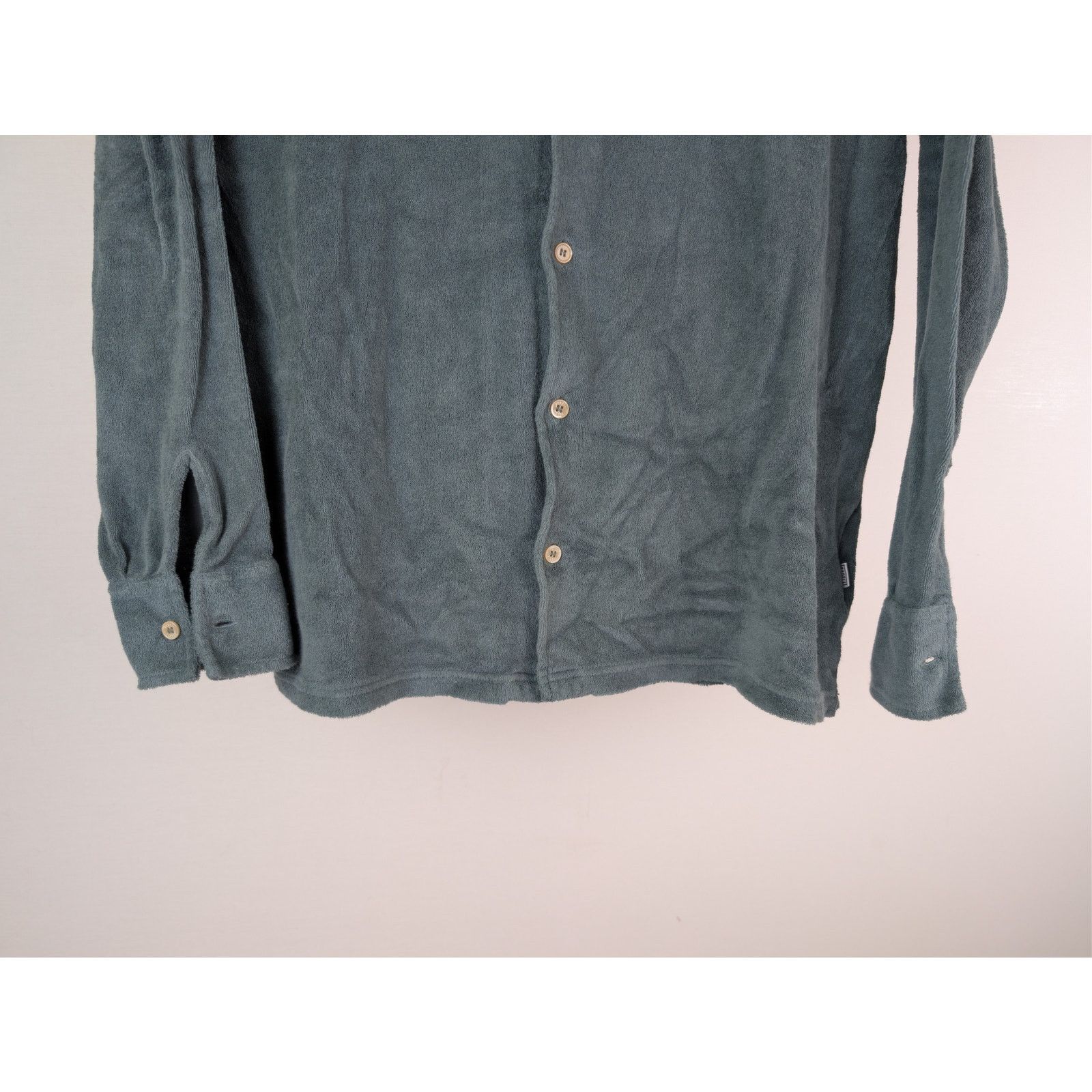 Fedeli o1rshd1 CC20 Front Pocket Suede Shirt in Green Size US M / EU 48-50 / 2 - 4 Thumbnail