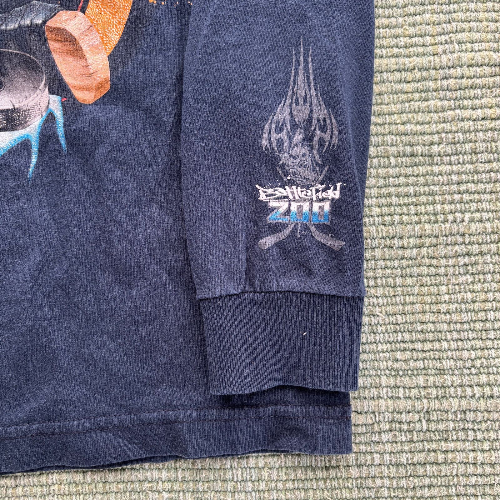 Vintage Vintage Y2K Boys Long Sleeve Edgy Hockey Shirt BattleField Size XS / US 0-2 / IT 36-38 - 2 Thumbnail