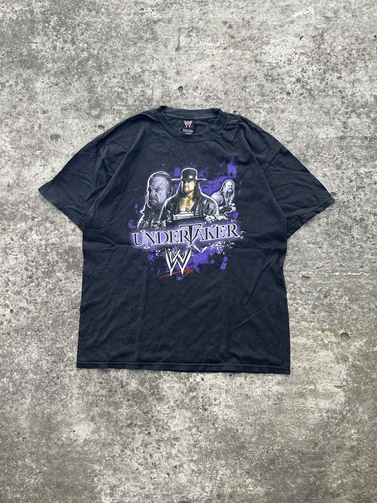 WWE Vintage WWE Undertaker 2007 Logo T-shirt USA Rare Resling XL Size US XL / EU 56 / 4 - 1 Thumbnail