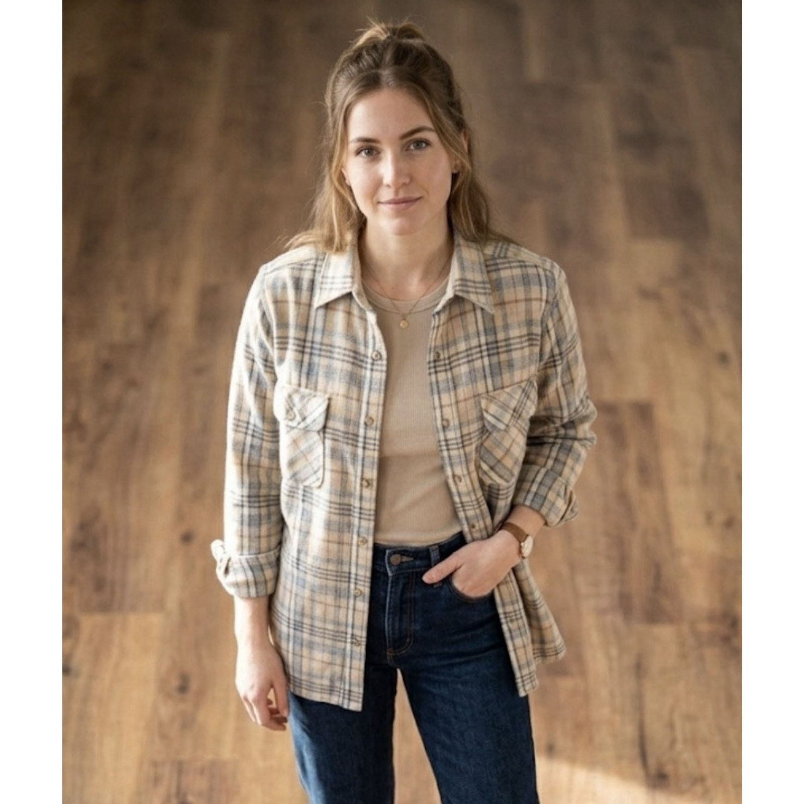Other VTG Heywood House 85% Wool Plaid Mens Shirt Cabin Core Shirt Size US M / EU 48-50 / 2 - 2 Thumbnail