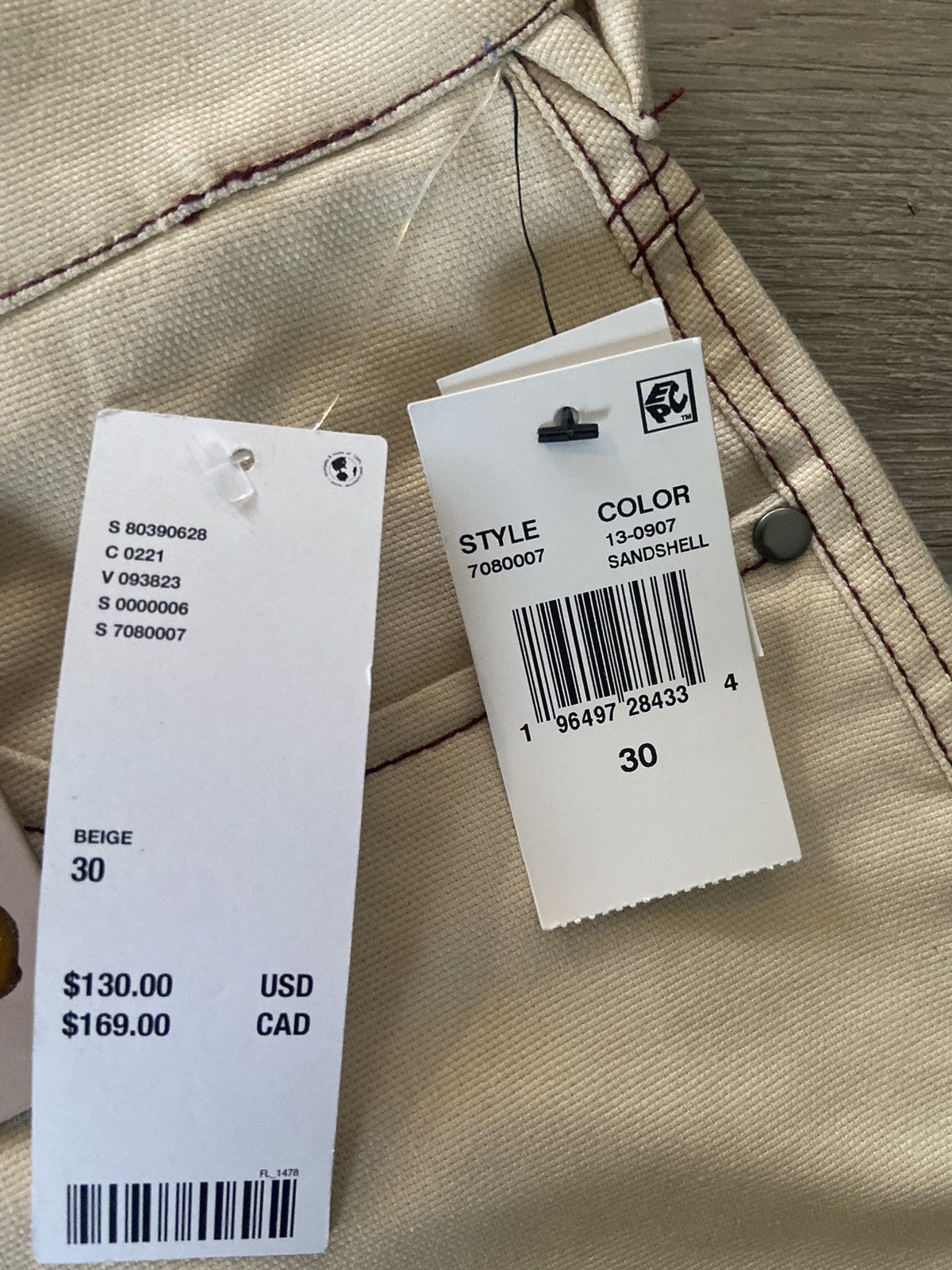 Caterpillar × Urban Outfitters CAT X Colour Plus Co. Double Knee Carpenter Work Pants Size US 30 / EU 46 - 7 Thumbnail