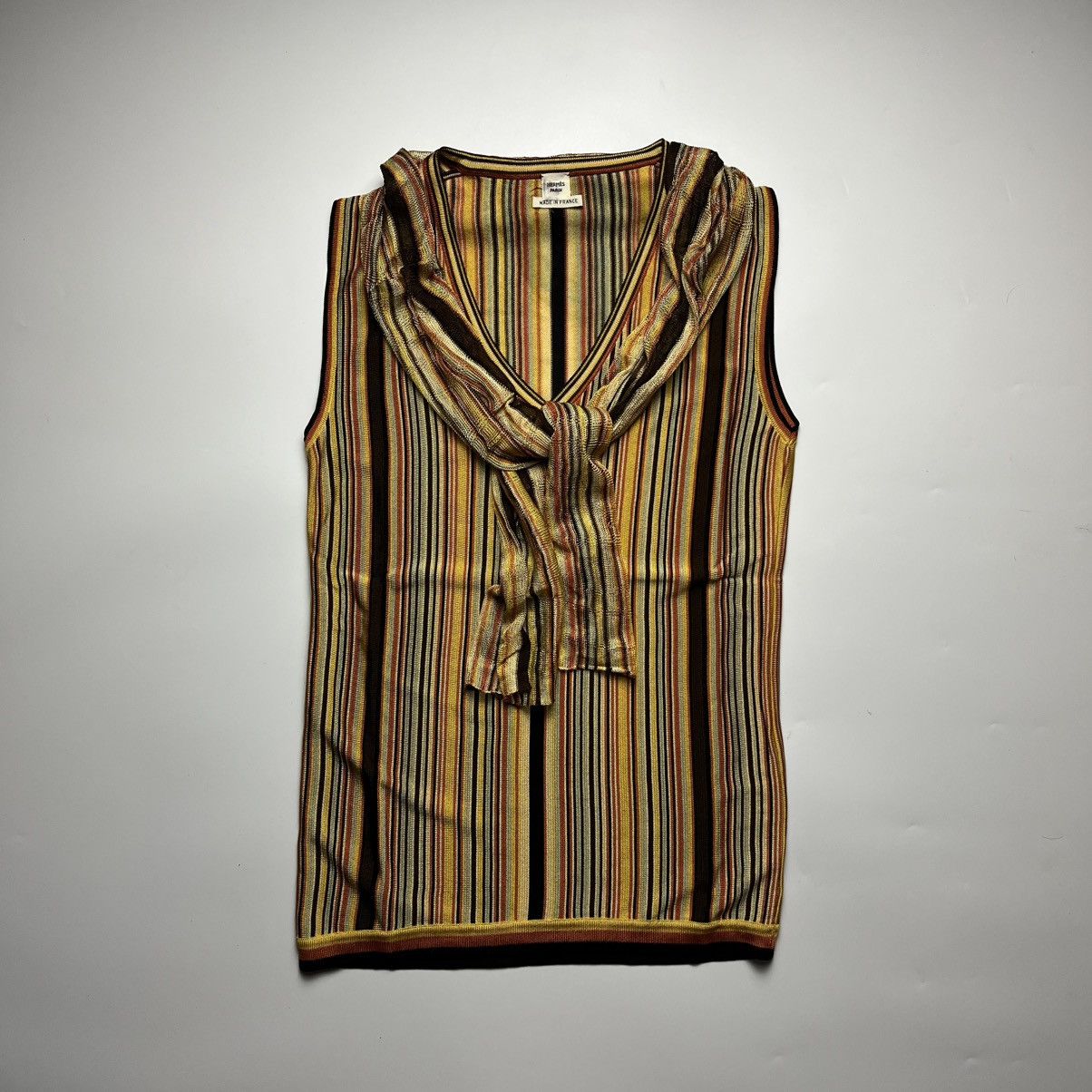 Hermès - Martin Margiela SS99 Knit Sleeveless w/ Scarf