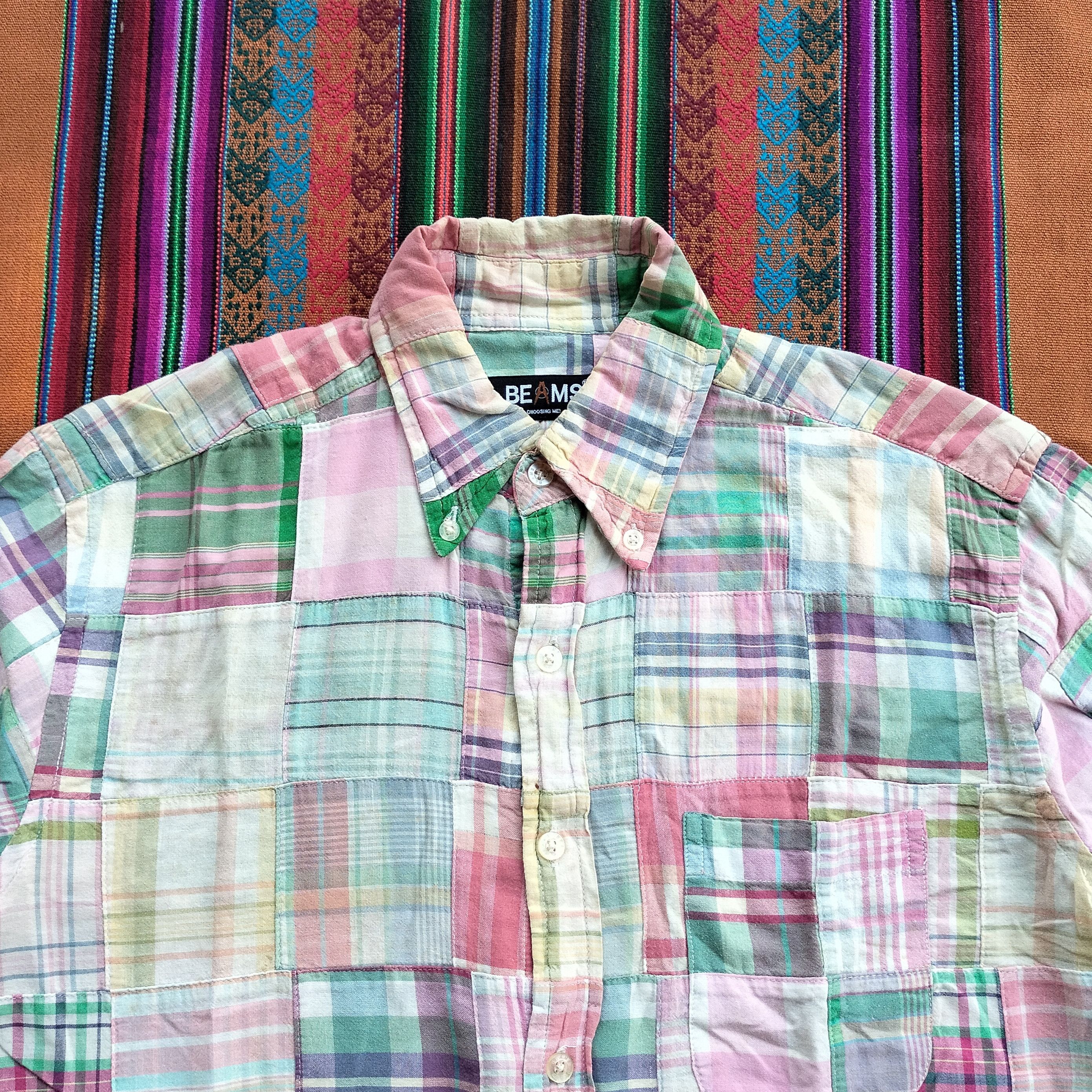 Beams Plus Beams plus patchwork ss shirt Size US S / EU 44-46 / 1 - 2 Thumbnail