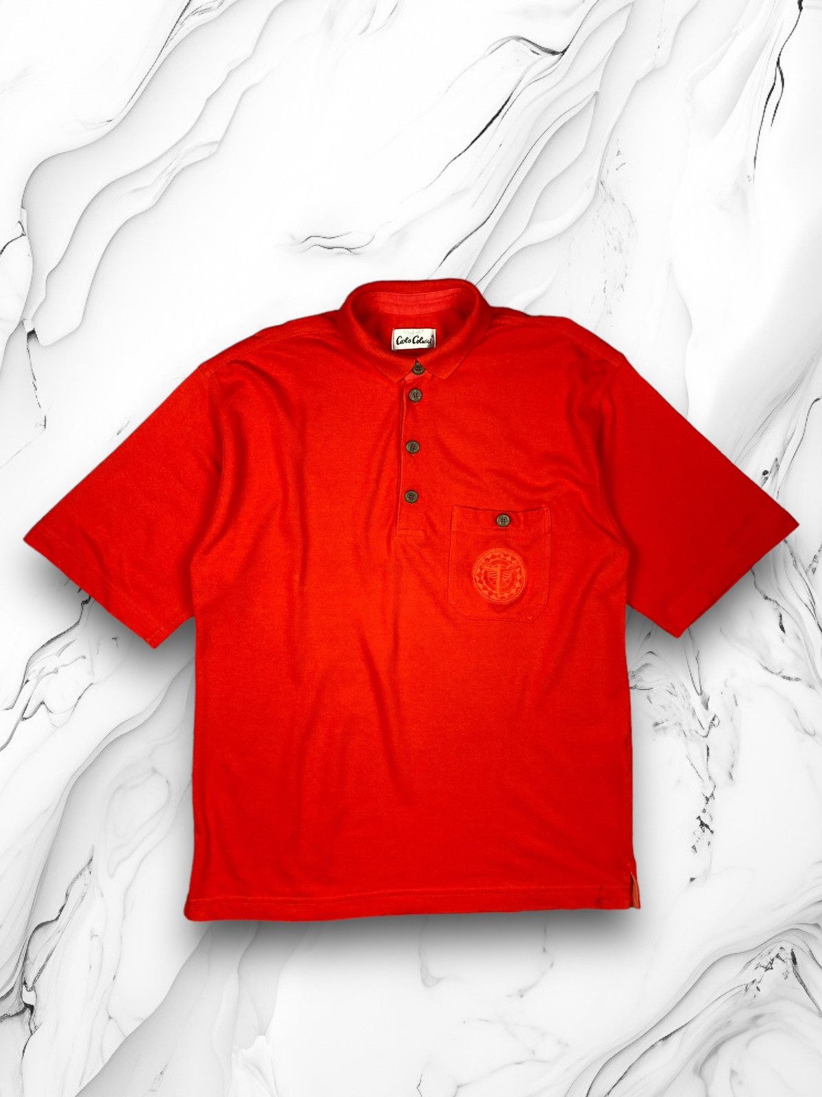 Carlo Colucci Vintage Carlo Colucci Short Sleeve Polo Size L Size US L / EU 52-54 / 3 - 1 Thumbnail