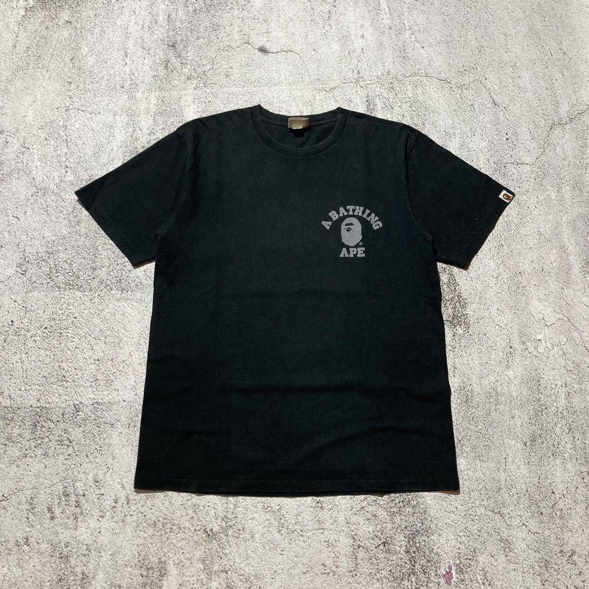 Bape Bape A Bathing Ape College Logo “Together Strong” Tee Black Size US XL / EU 56 / 4 - 1 Thumbnail