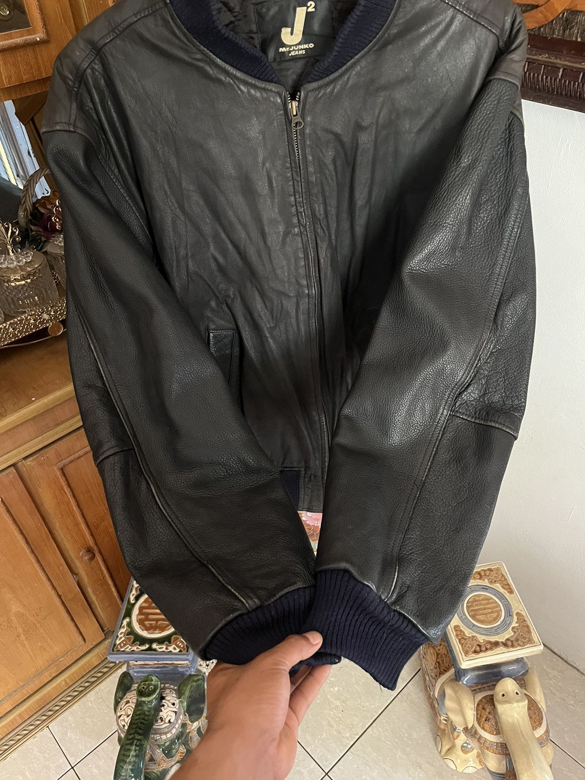 Mr. Junko Mr Junko by Junko Koshino Big J² Boomber Leather Jacket Size US L / EU 52-54 / 3 - 6 Thumbnail