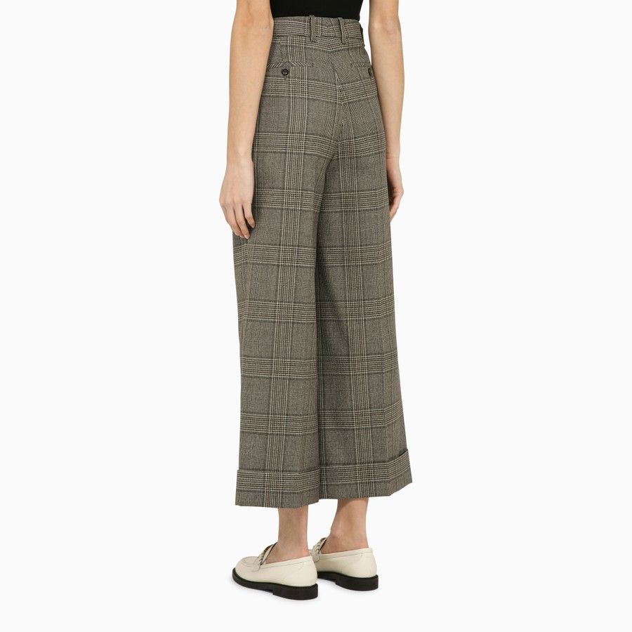 Gucci o1d2blof0824 Wool Cropped Trousers in Grey Size 26" / US 2 / IT 38 - 4 Thumbnail