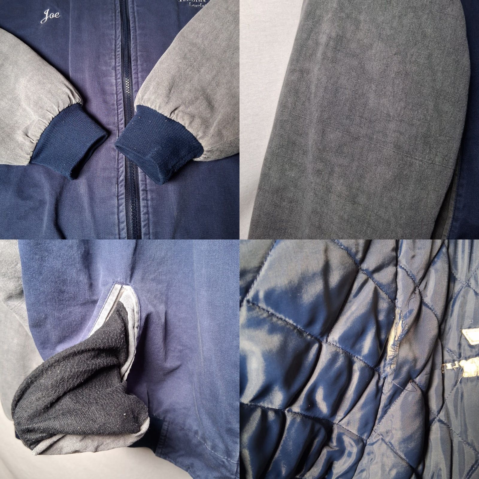 Vintage Genuine Chevrolet Bomber Jacket XL Men Blue Canvas Quilted USA Union Made JOE Embroidered Logo Vintage Workwear展 Size US XL / EU 56 / 4 - 10 Thumbnail